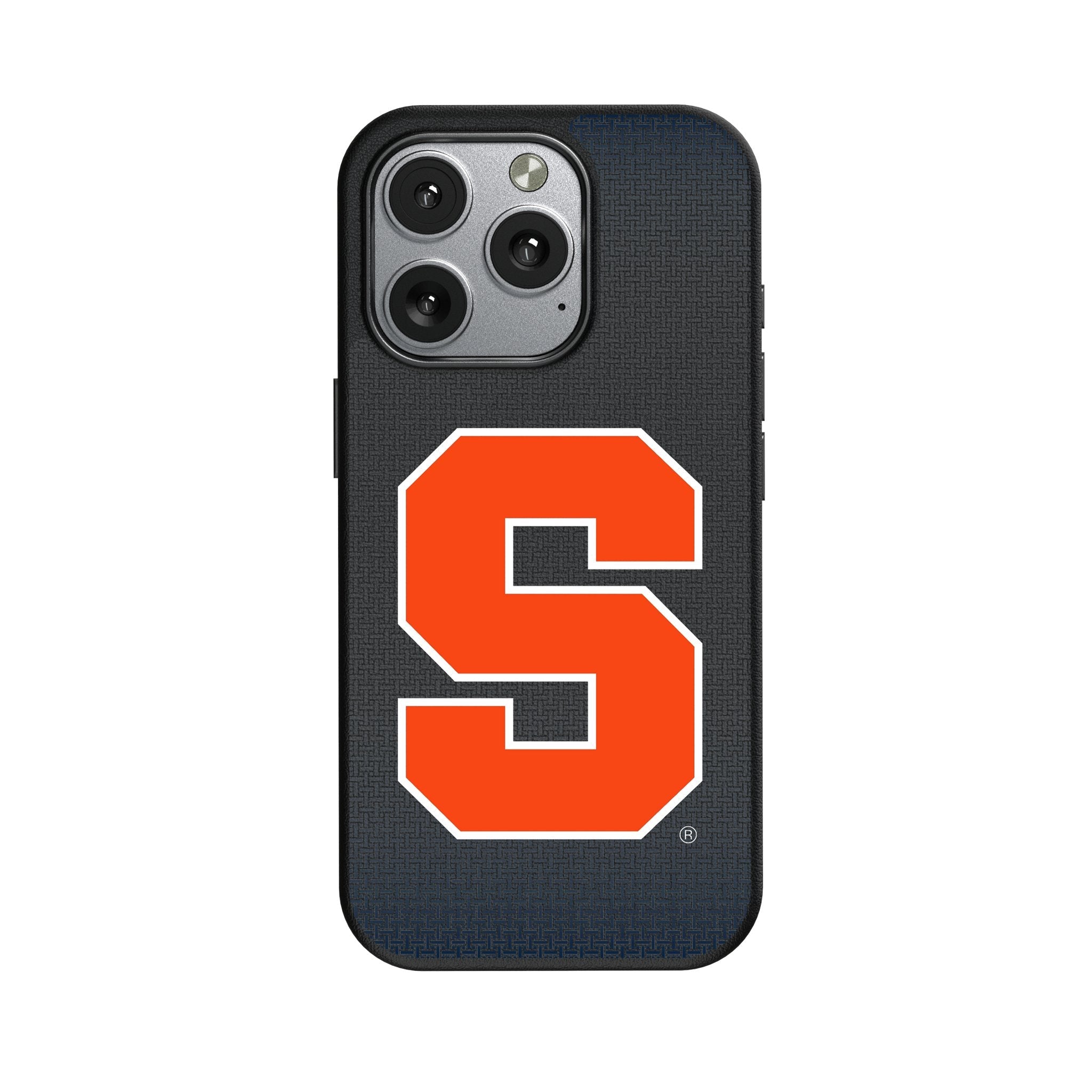 Syracuse University Orange Linen MagSafe Compatible Phone Case for Apple iPhone 1