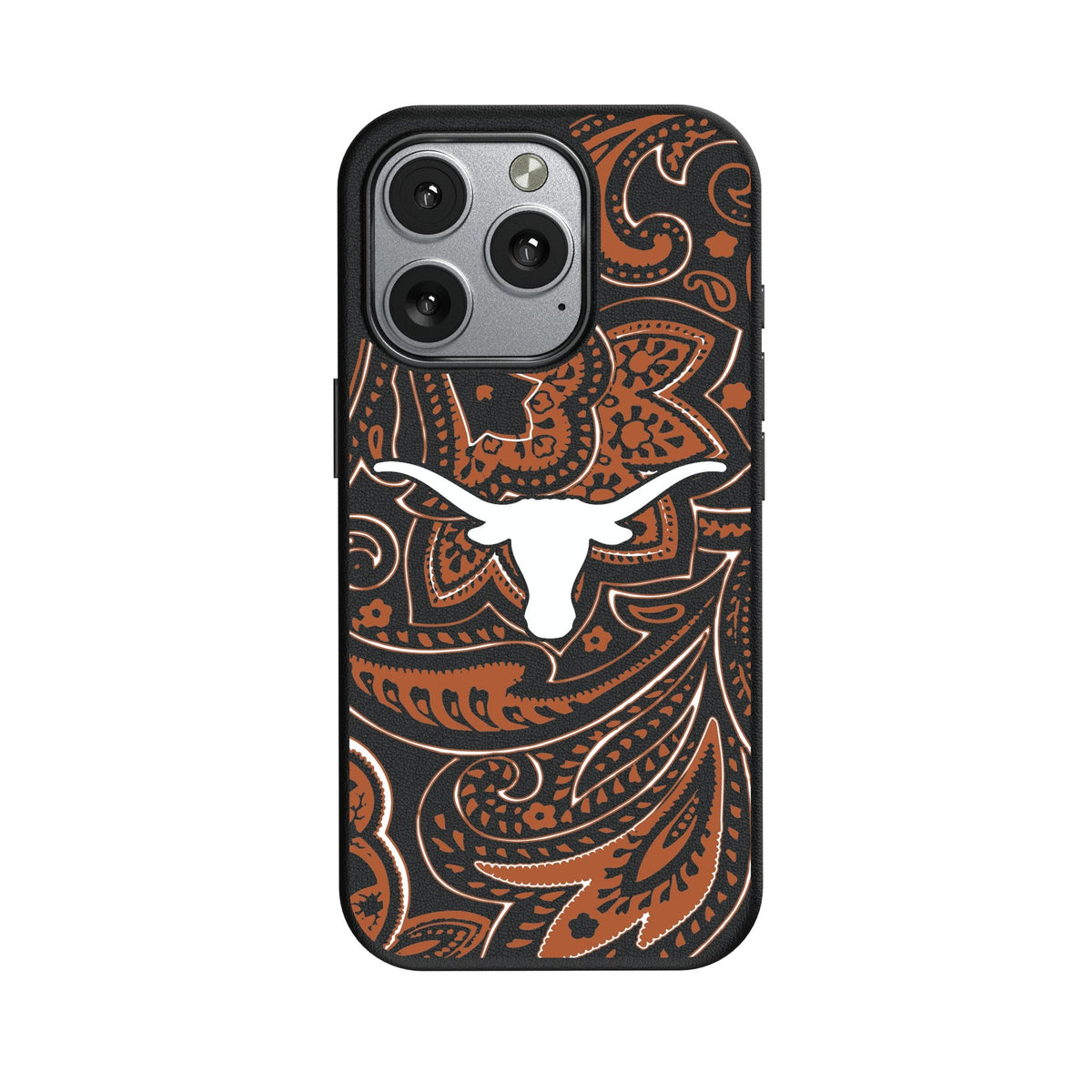 University of Texas Longhorns Paisley MagSafe Compatible Phone Case for Apple iPhone