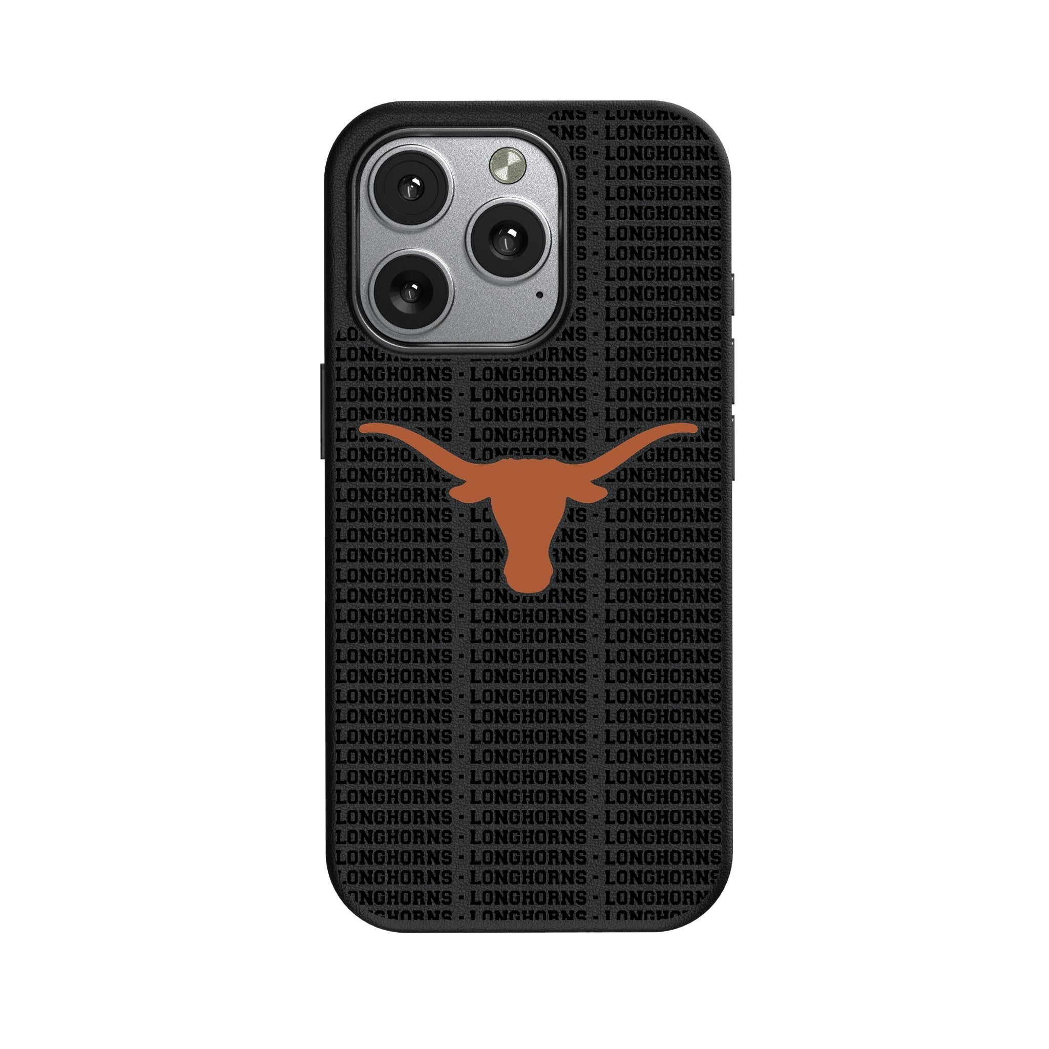 University of Texas Longhorns Text Backdrop MagSafe Compatible Phone Case for Apple iPhone 1