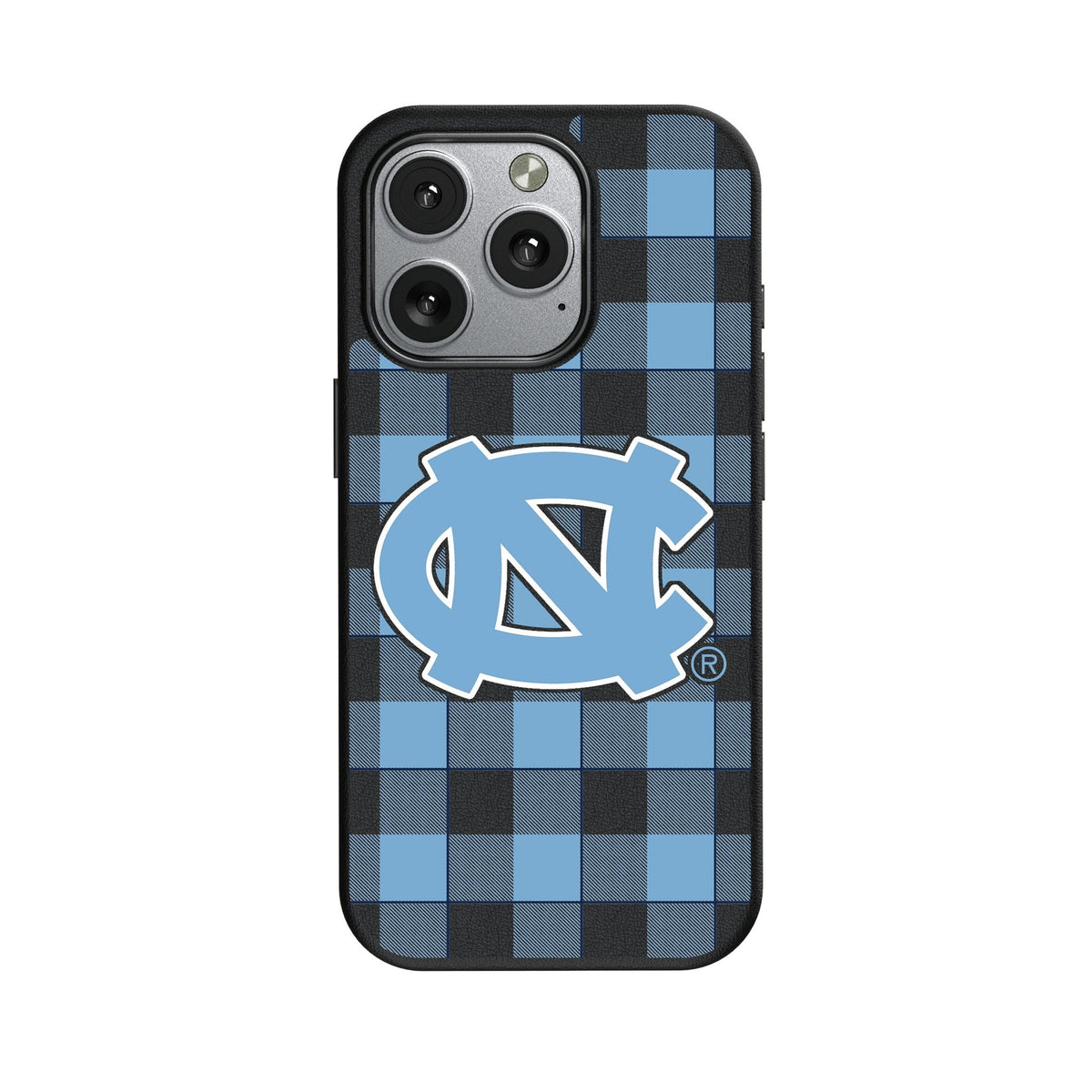 University of North Carolina Tar Heels Plaid MagSafe Compatible Phone Case for Apple iPhone