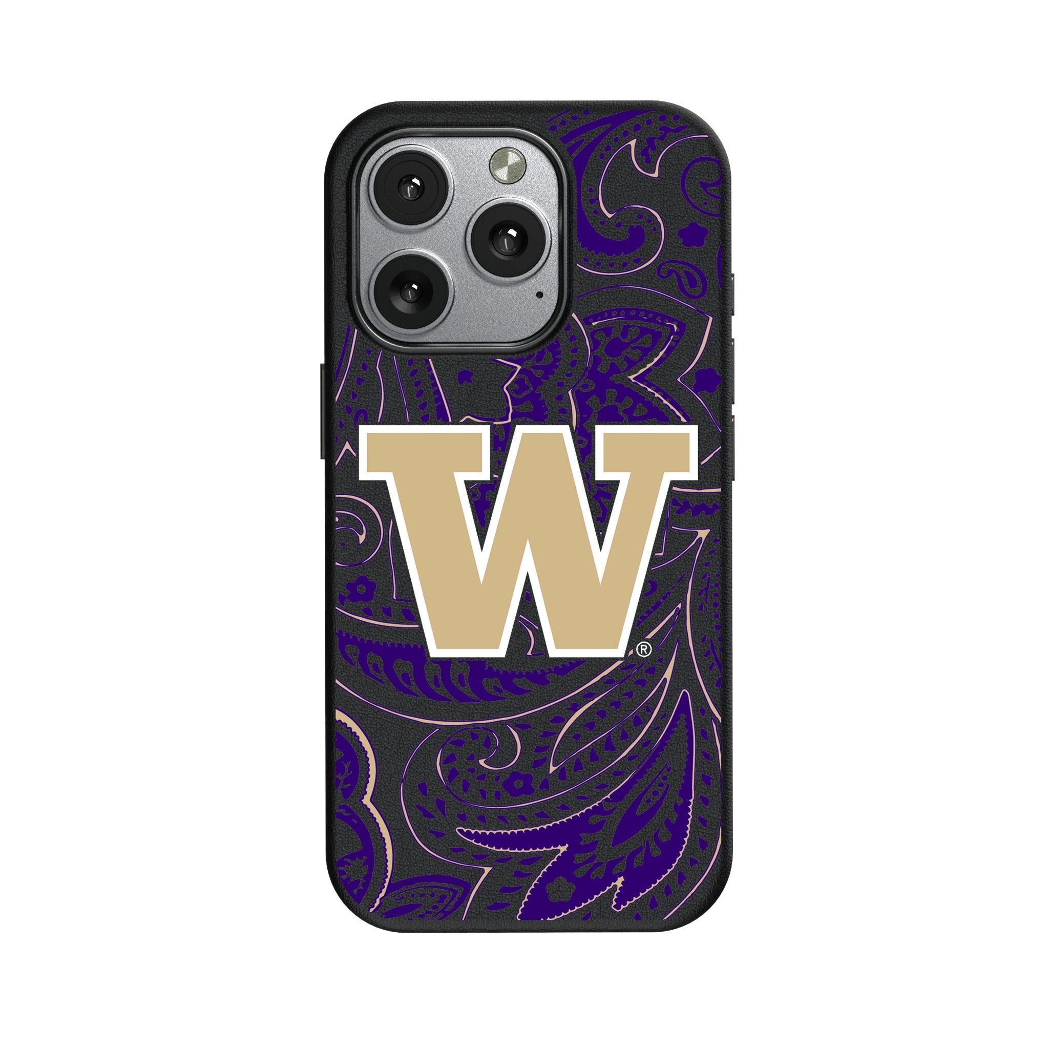 University of Washington Huskies Paisley MagSafe Compatible Phone Case for Apple iPhone
