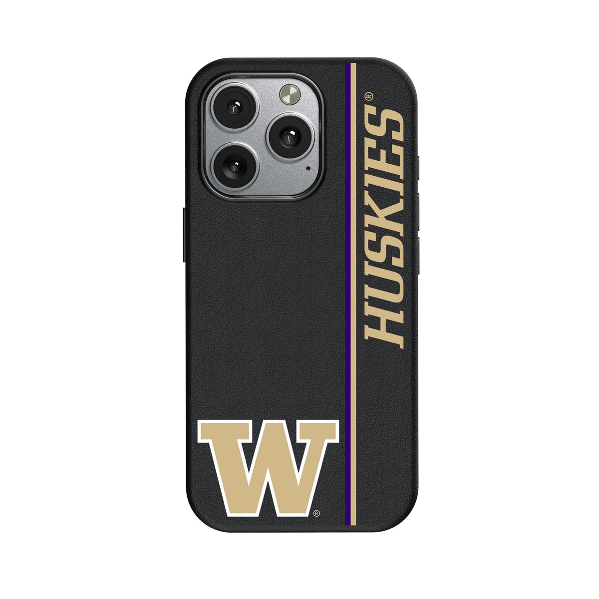 University of Washington Huskies Sidebar MagSafe Compatible Phone Case for Apple iPhone 1