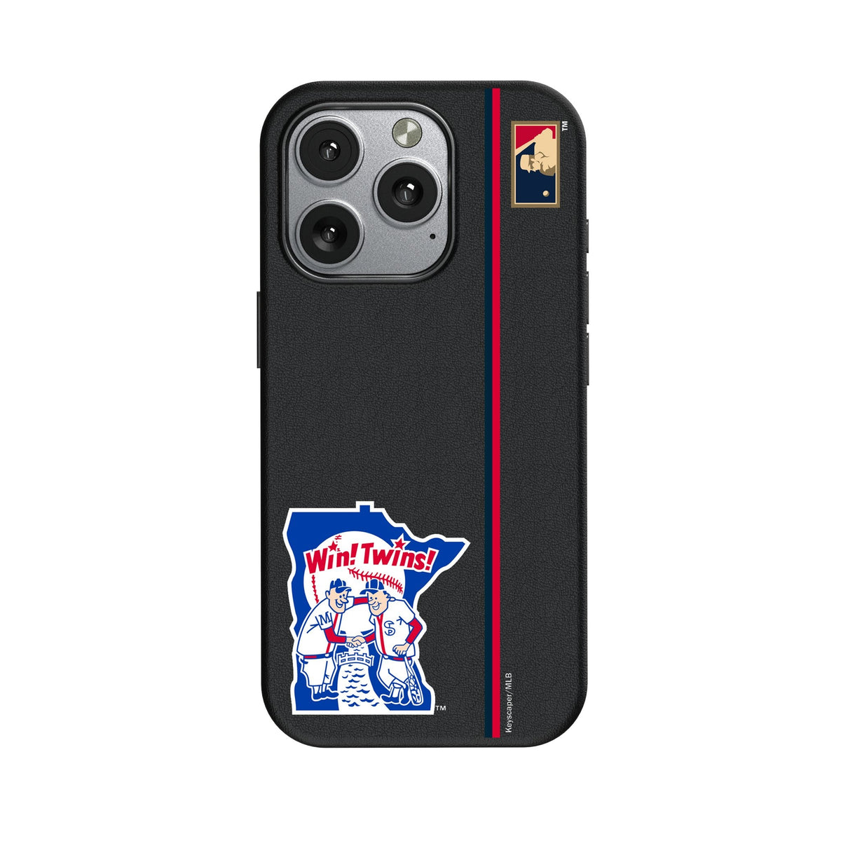 Minnesota Twins 1976-1986 - Cooperstown Collection Sidebar MagSafe Compatible Phone Case for Apple iPhone 1