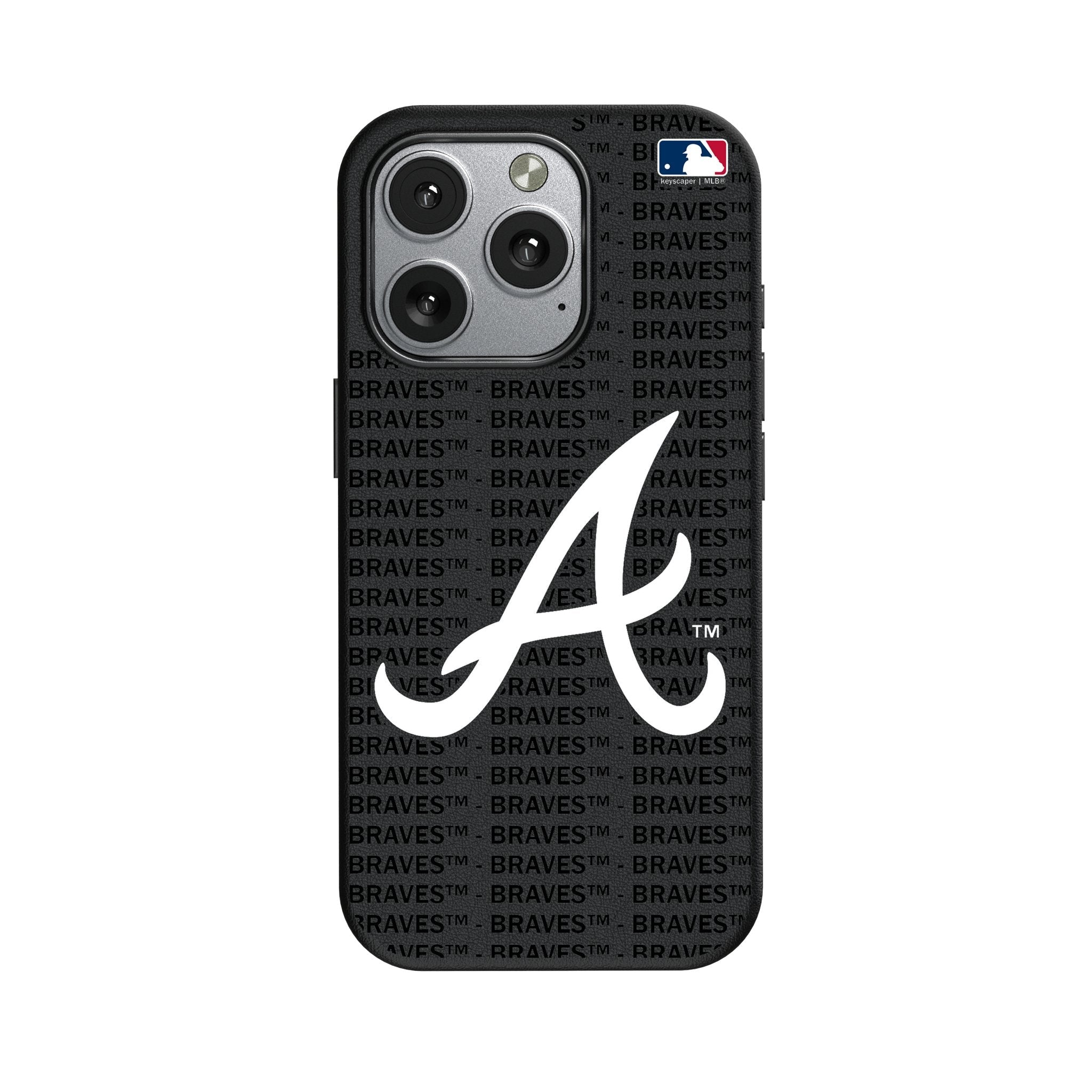 Atlanta Braves Text Backdrop MagSafe Compatible Phone Case for Apple iPhone