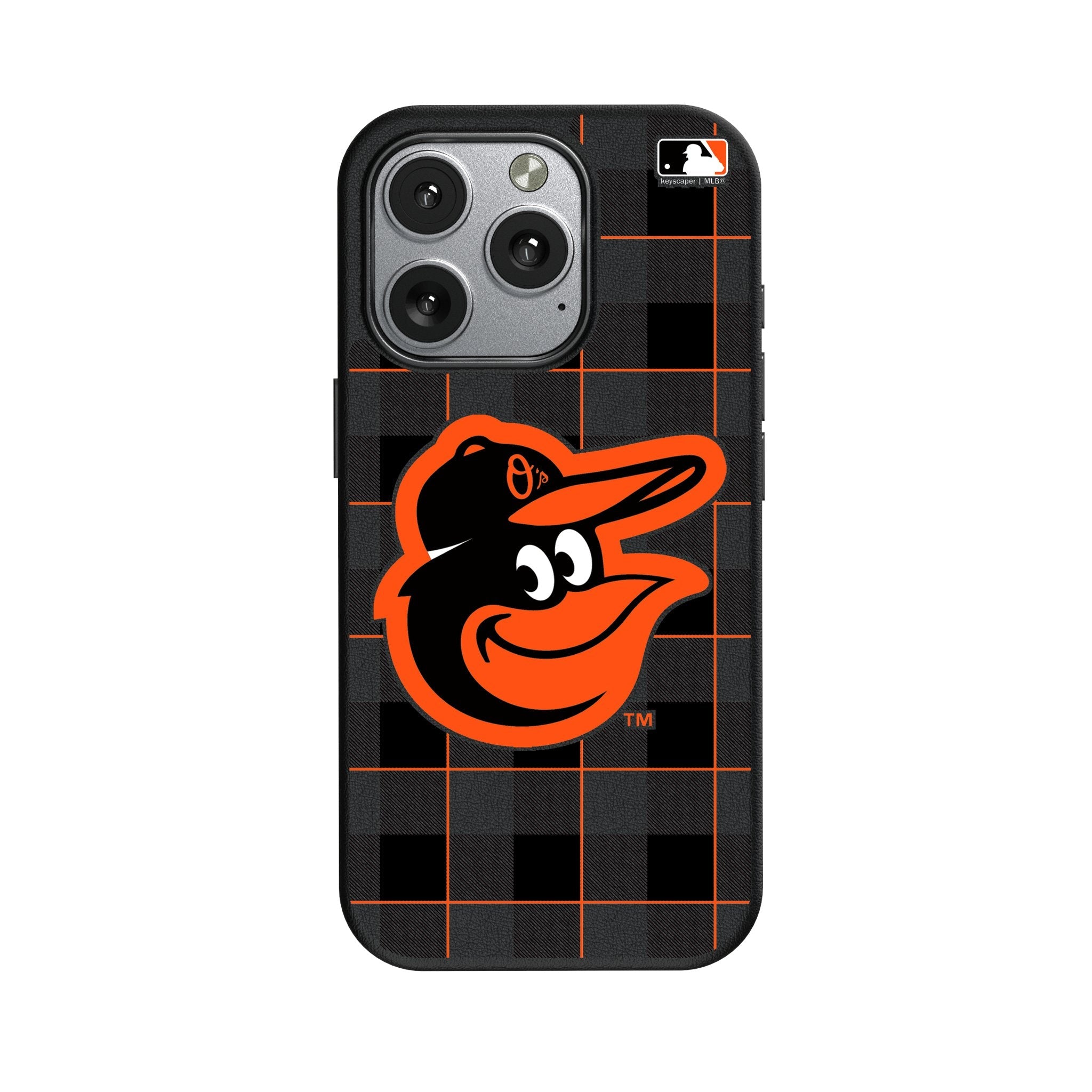 Baltimore Orioles Plaid MagSafe Compatible Phone Case for Apple iPhone