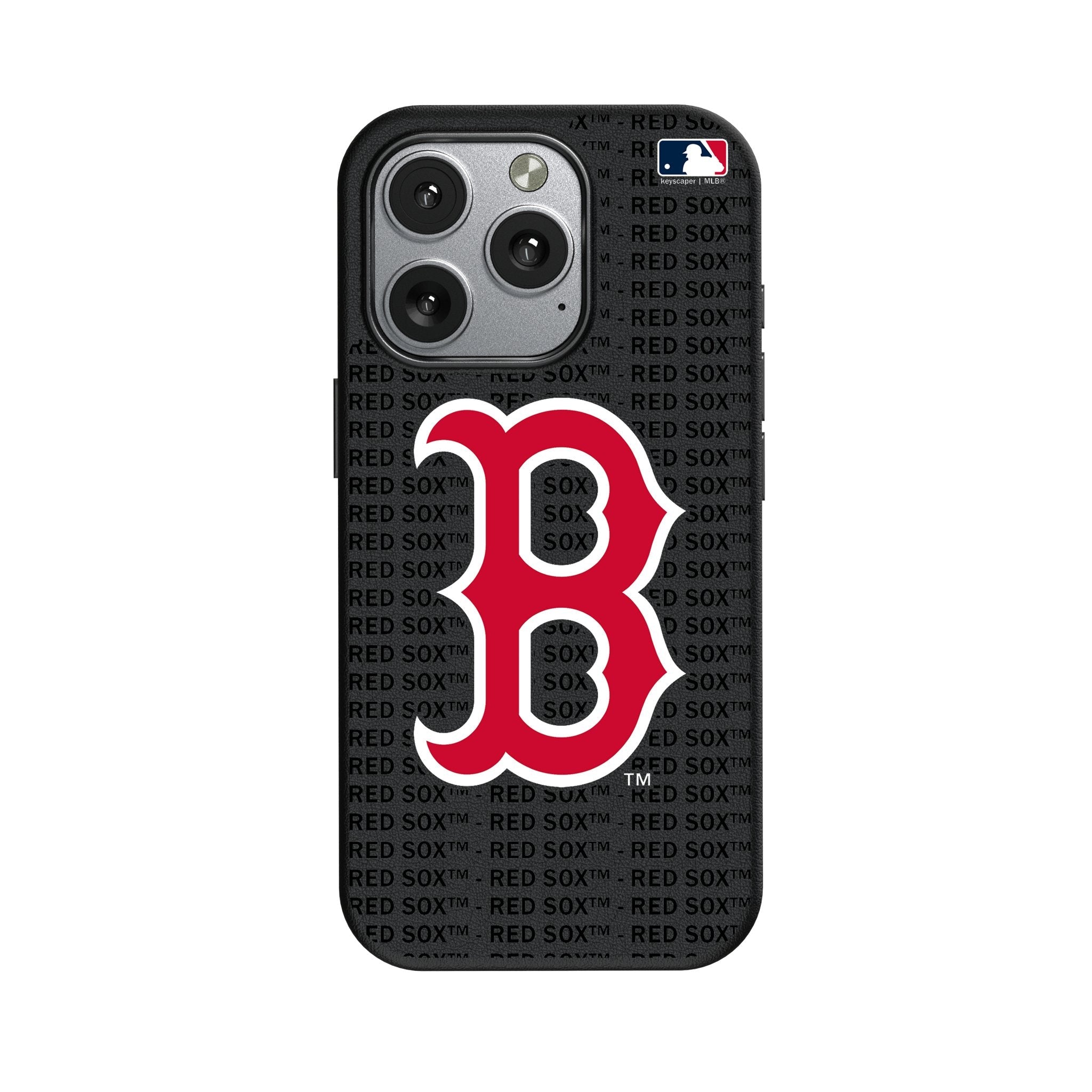 Boston Red Sox Text Backdrop MagSafe Compatible Phone Case for Apple iPhone 1