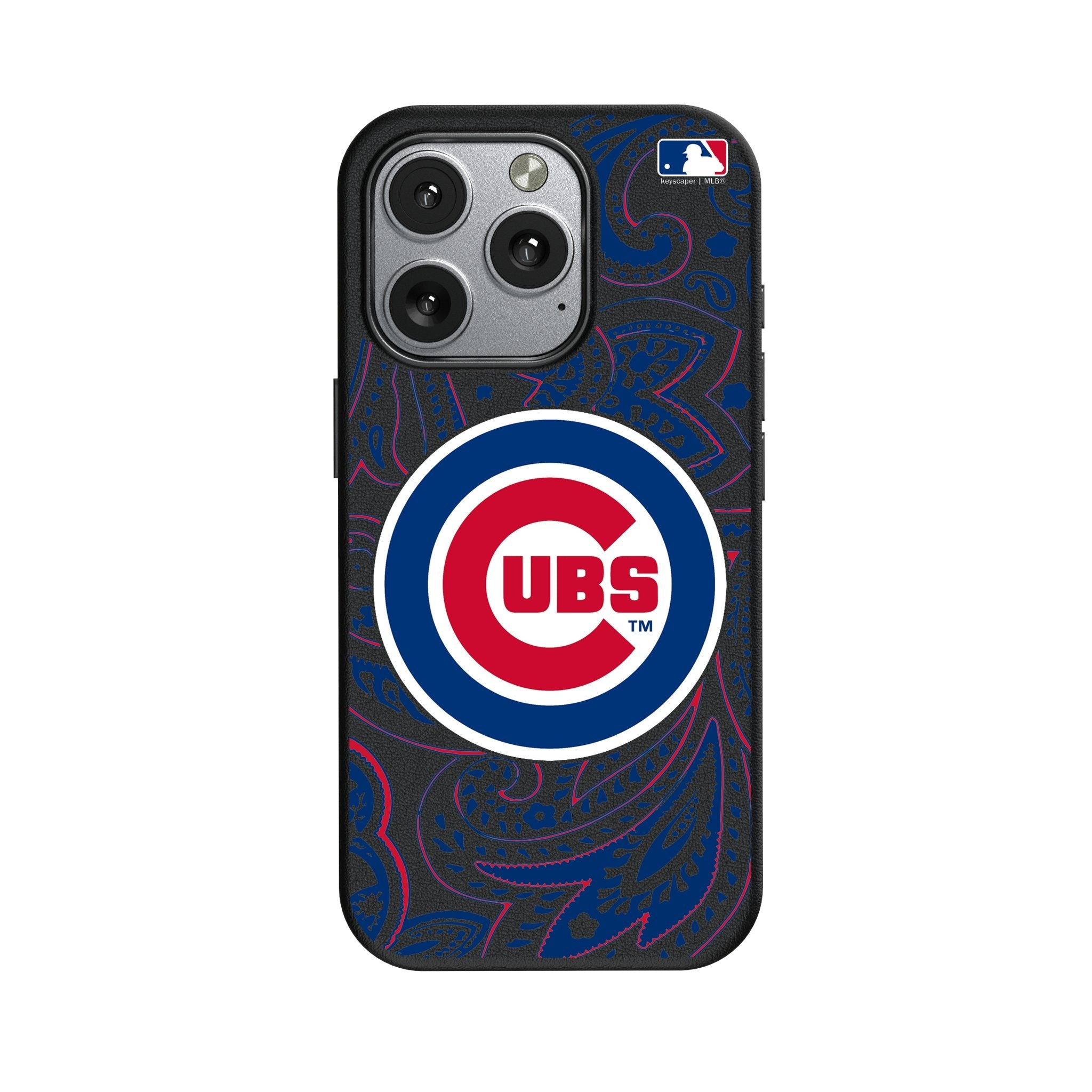 Chicago Cubs Paisley MagSafe Compatible Phone Case for Apple iPhone 1