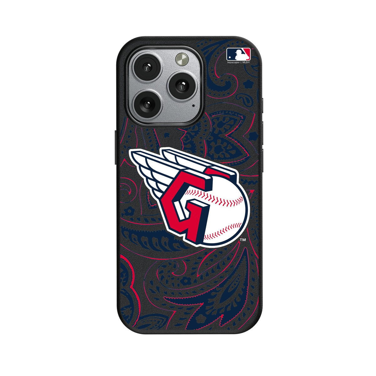 Cleveland Guardians Paisley MagSafe Compatible Phone Case for Apple iPhone 1