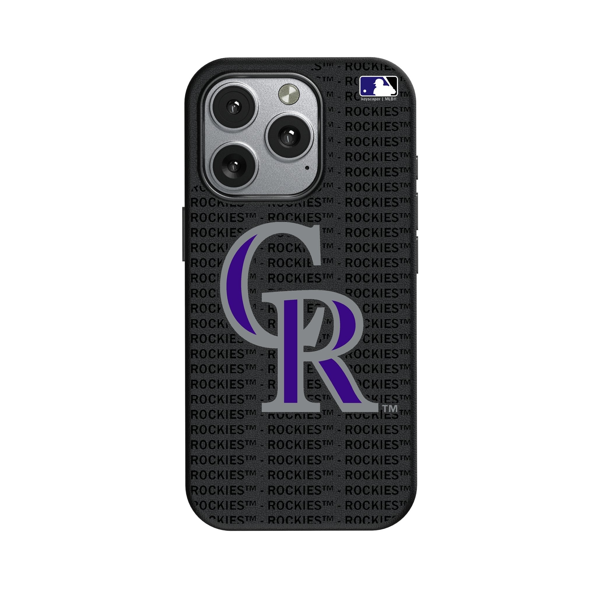 Colorado Rockies Text Backdrop MagSafe Compatible Phone Case for Apple iPhone 1