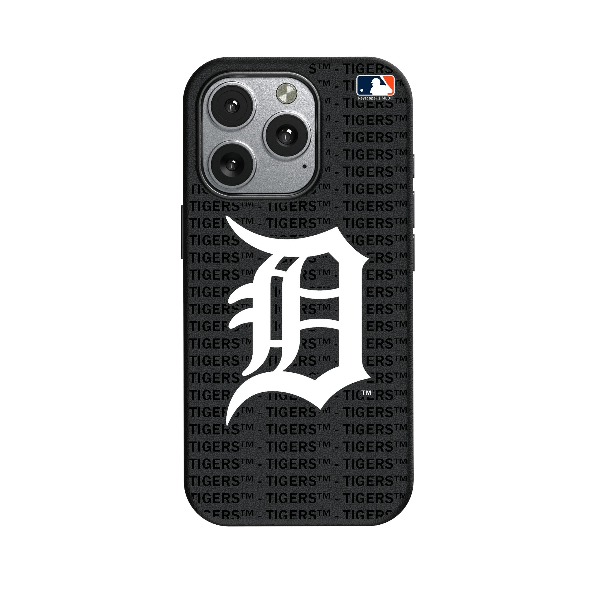Detroit Tigers Text Backdrop MagSafe Compatible Phone Case for Apple iPhone 1