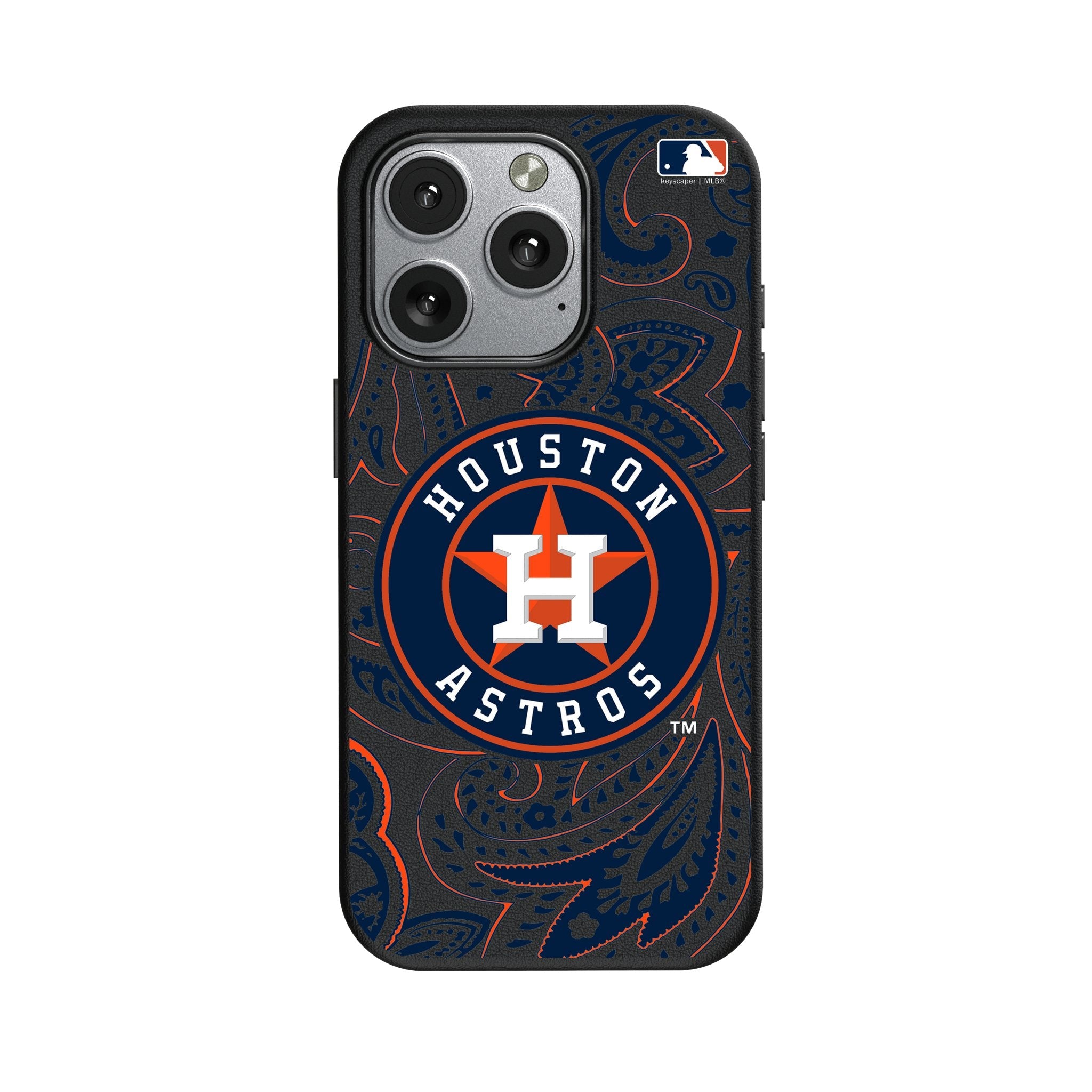 Houston Astros Paisley MagSafe Compatible Phone Case for Apple iPhone 1