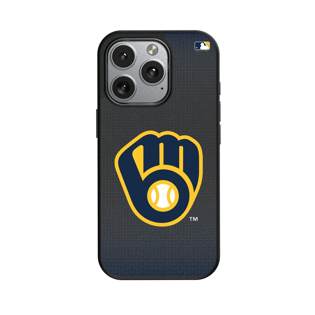 Milwaukee Brewers Linen MagSafe Compatible Phone Case for Apple iPhone 1
