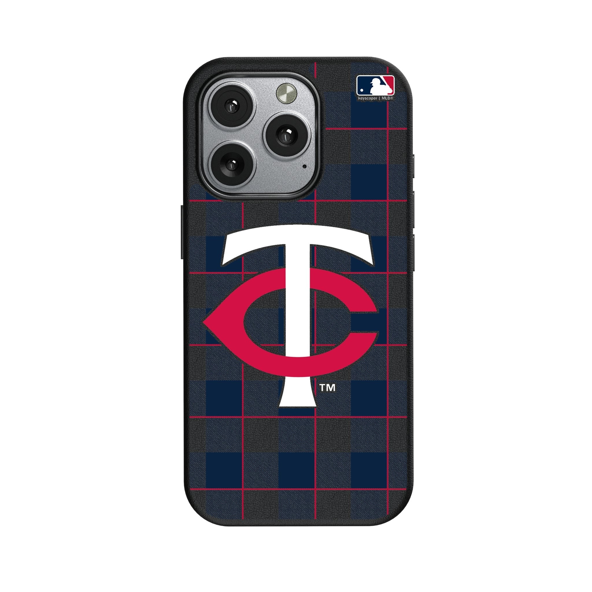 Minnesota Twins Plaid MagSafe Compatible Phone Case for Apple iPhone 1