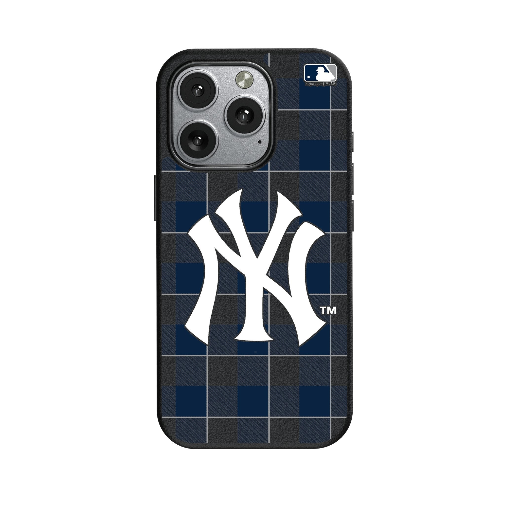 New York Yankees Plaid MagSafe Compatible Phone Case for Apple iPhone 1