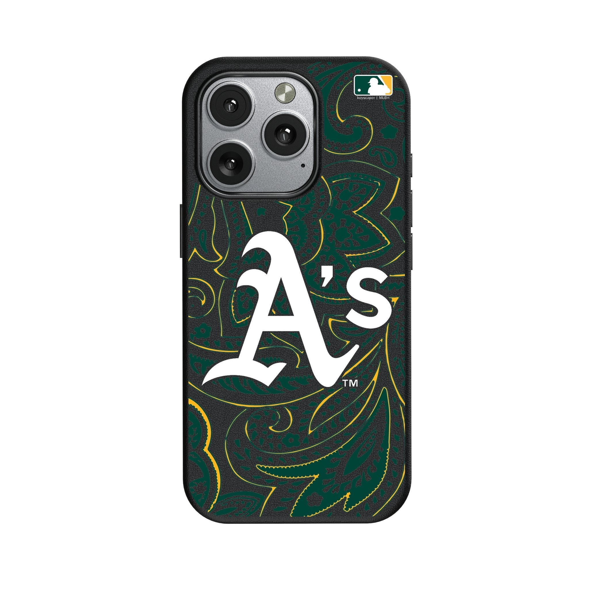 Oakland Athletics Paisley MagSafe Compatible Phone Case for Apple iPhone 1