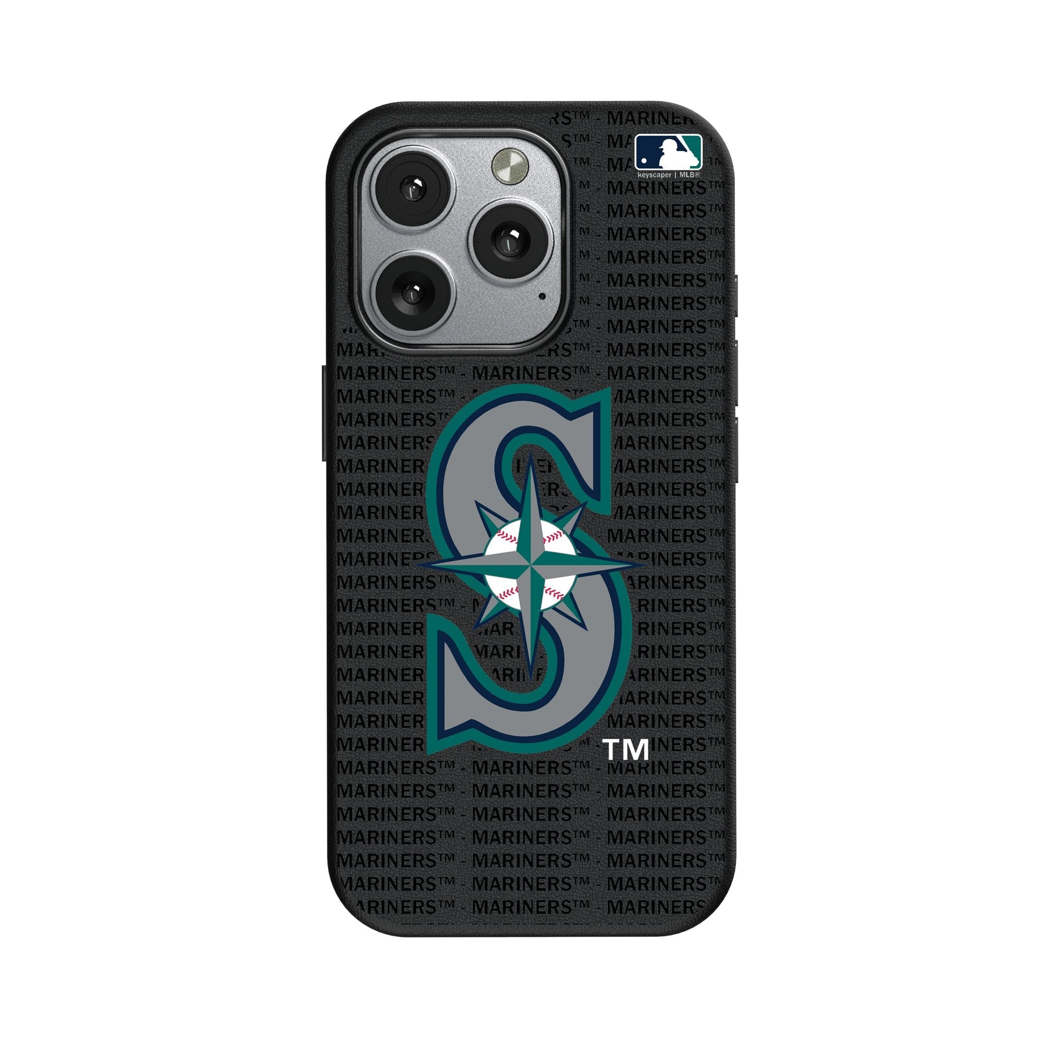 Seattle Mariners Text Backdrop MagSafe Compatible Phone Case for Apple iPhone 1