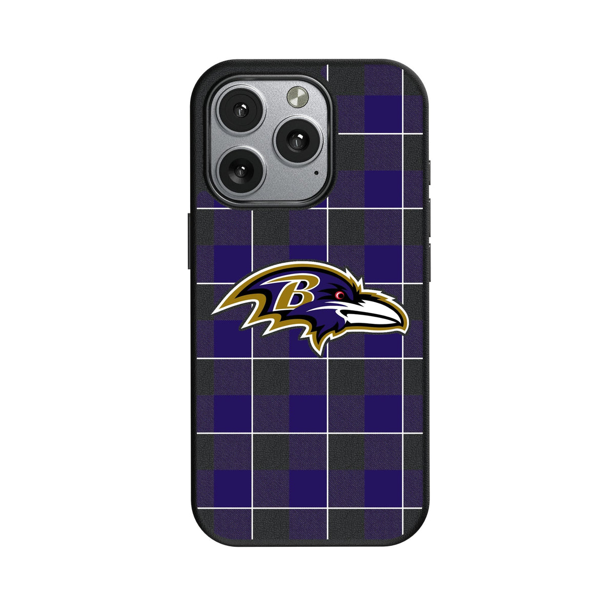 Baltimore Ravens Plaid MagSafe Compatible Phone Case for Apple iPhone