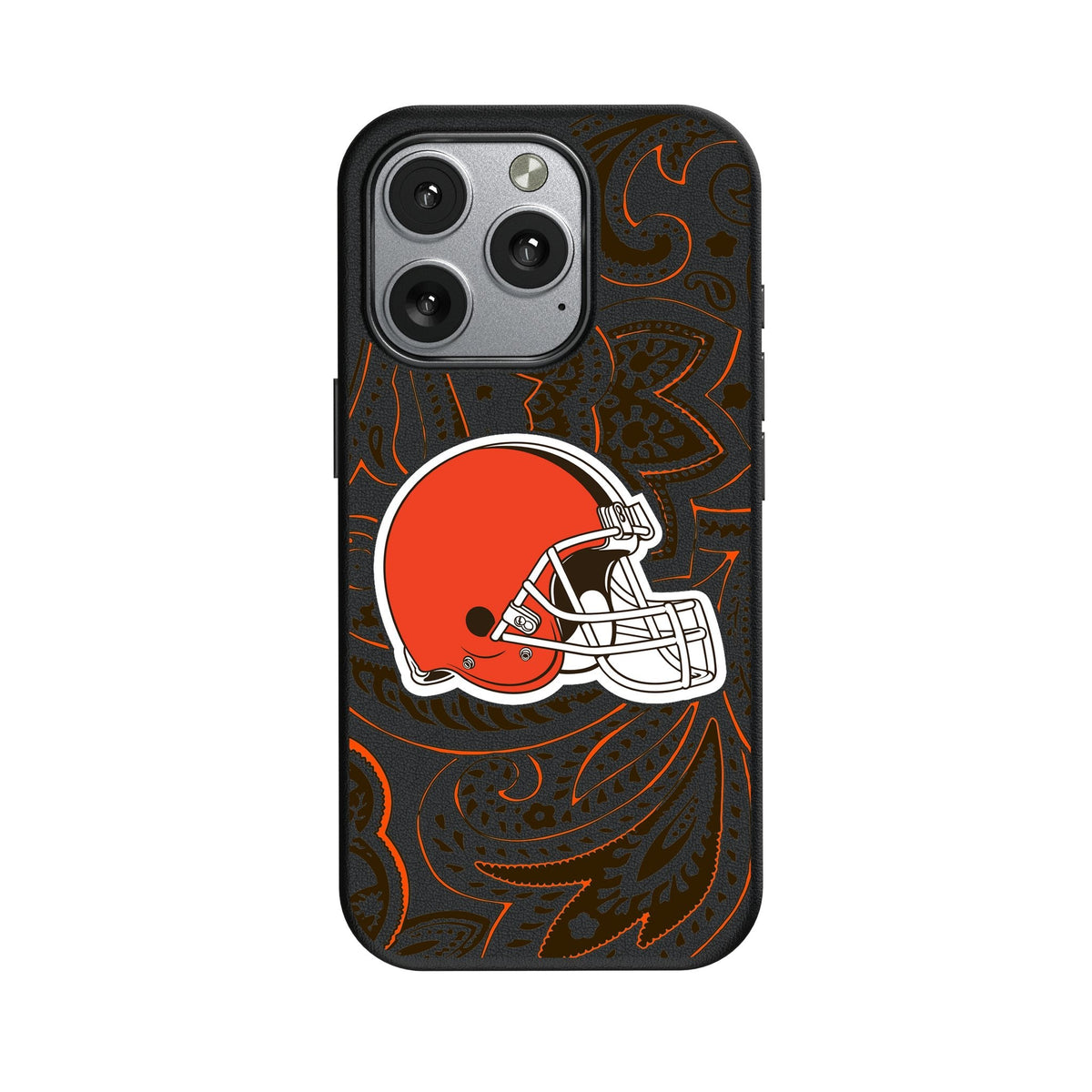 Cleveland Browns Paisley MagSafe Compatible Phone Case for Apple iPhone 1