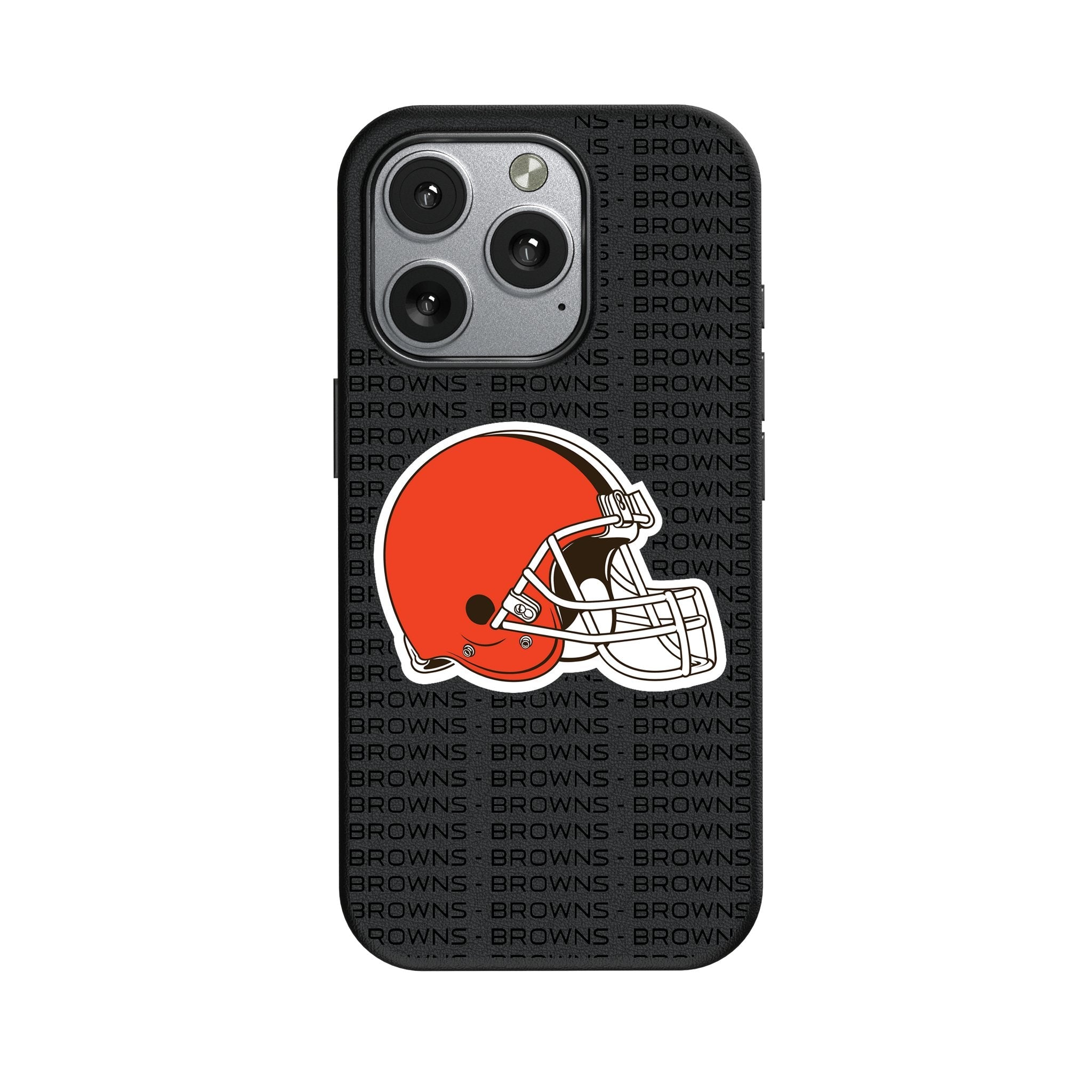 Cleveland Browns Text Backdrop MagSafe Compatible Phone Case for Apple iPhone 1