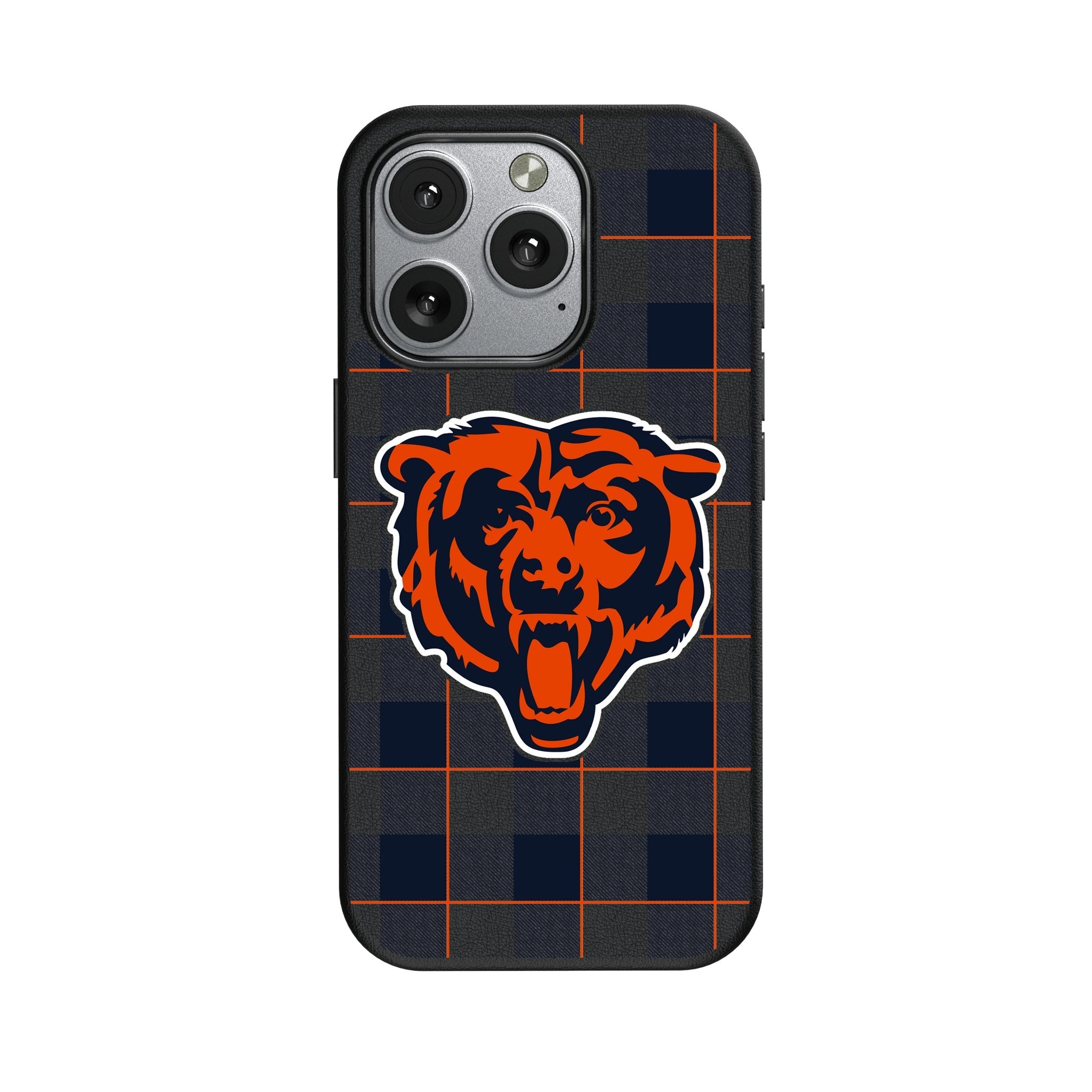 Chicago Bears Plaid MagSafe Compatible Phone Case for Apple iPhone 1