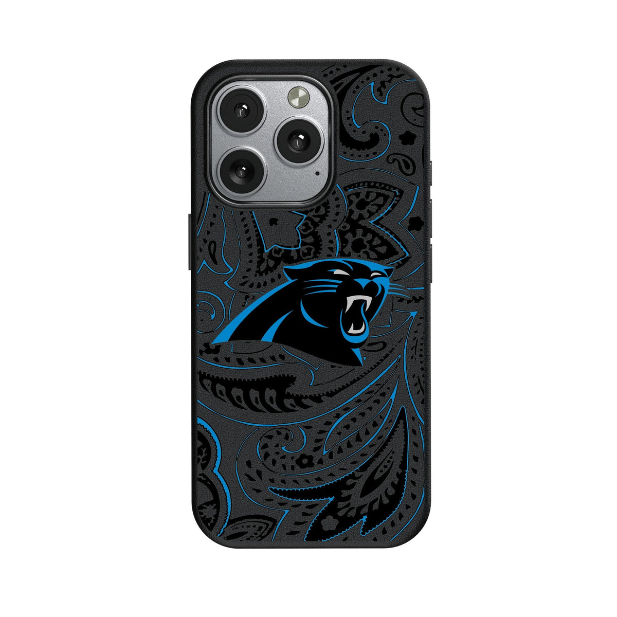 Carolina Panthers Paisley MagSafe Compatible Phone Case for Apple iPhone 1