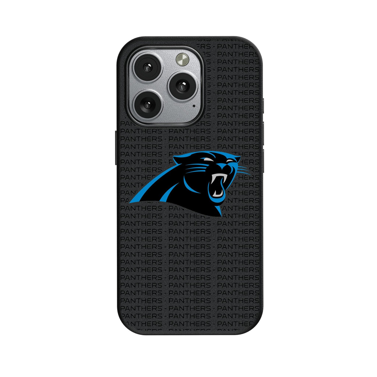 Carolina Panthers Text Backdrop MagSafe Compatible Phone Case for Apple iPhone 1
