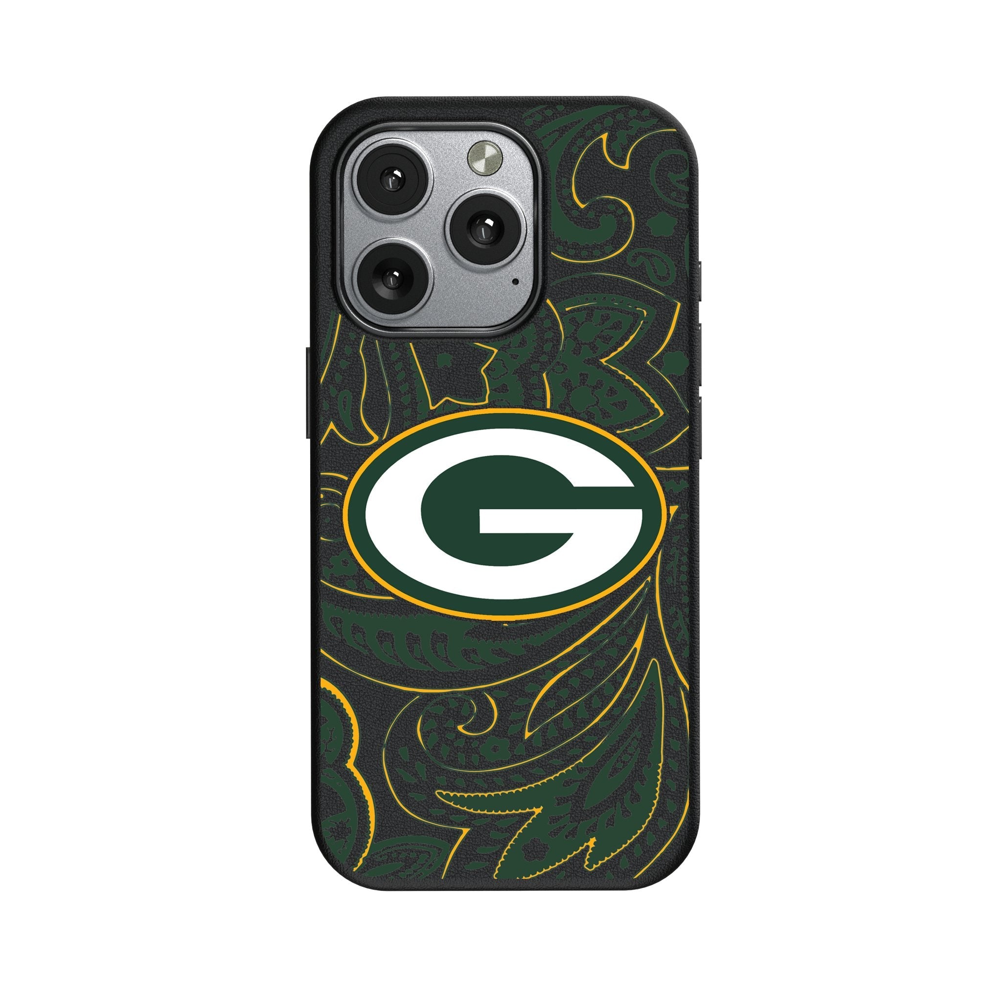 Green Bay Packers Paisley MagSafe Compatible Phone Case for Apple iPhone