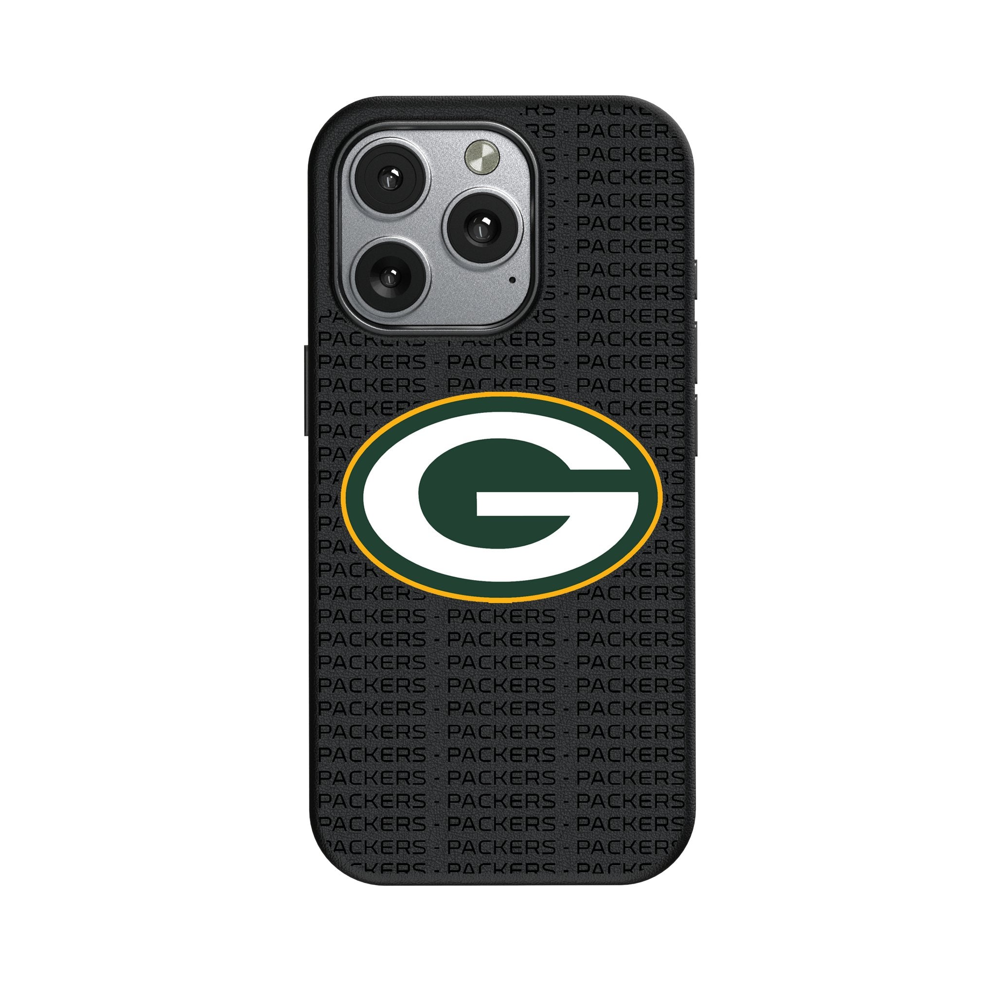 Green Bay Packers Text Backdrop MagSafe Compatible Phone Case for Apple iPhone
