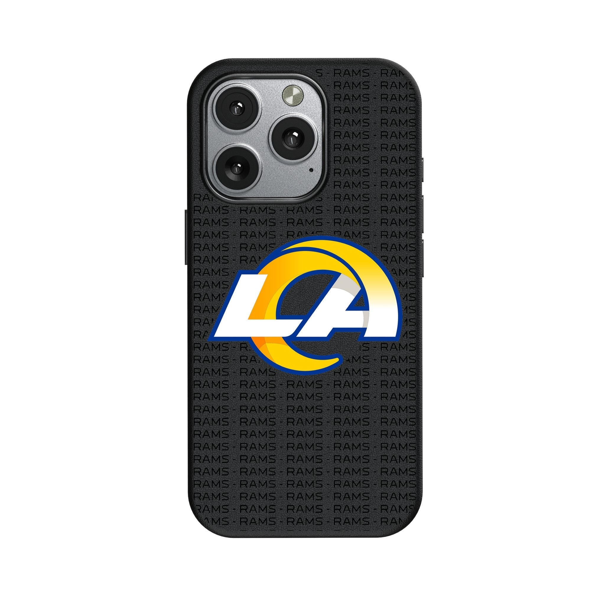 Los Angeles Rams Text Backdrop MagSafe Compatible Phone Case for Apple iPhone 1