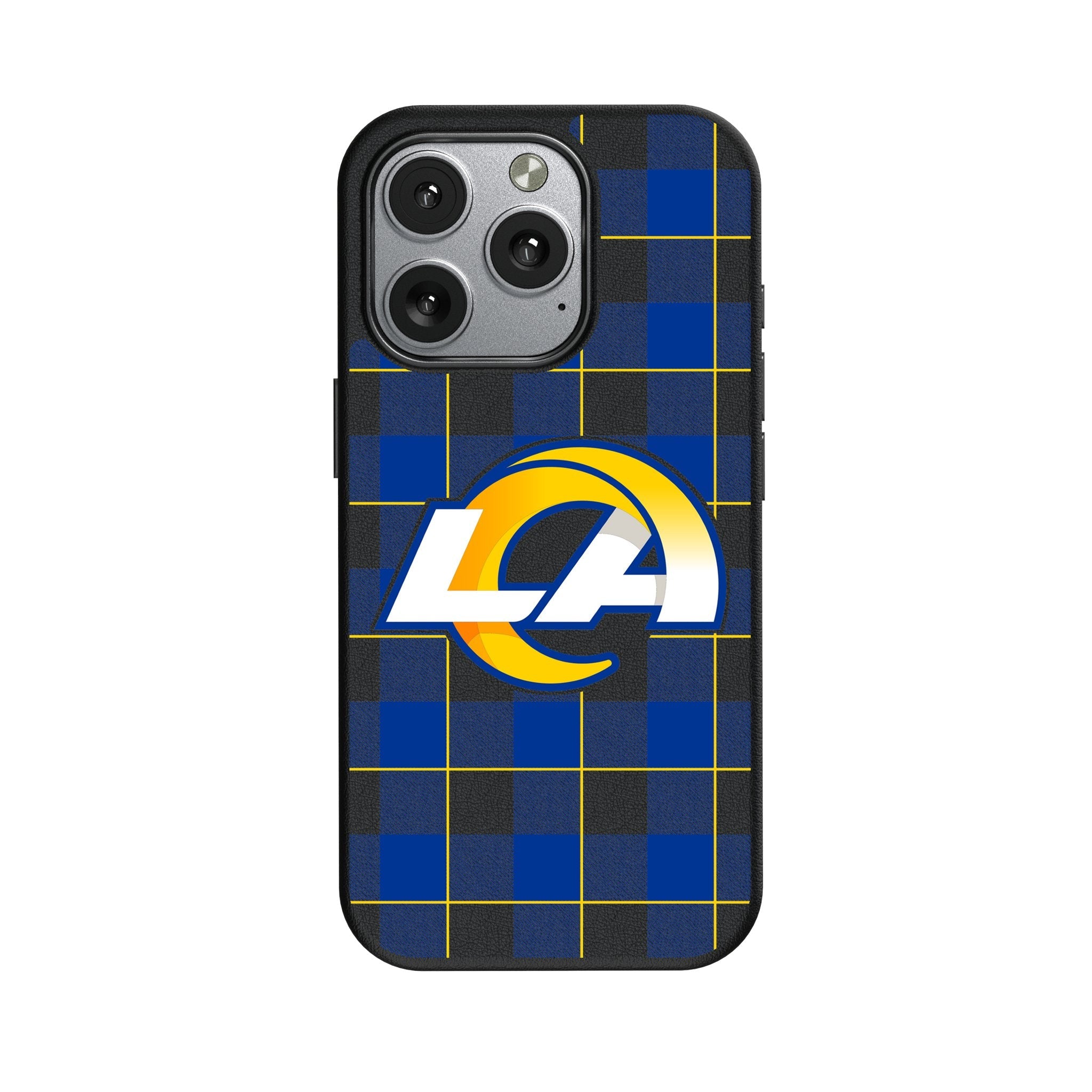 Los Angeles Rams Plaid MagSafe Compatible Phone Case for Apple iPhone 1