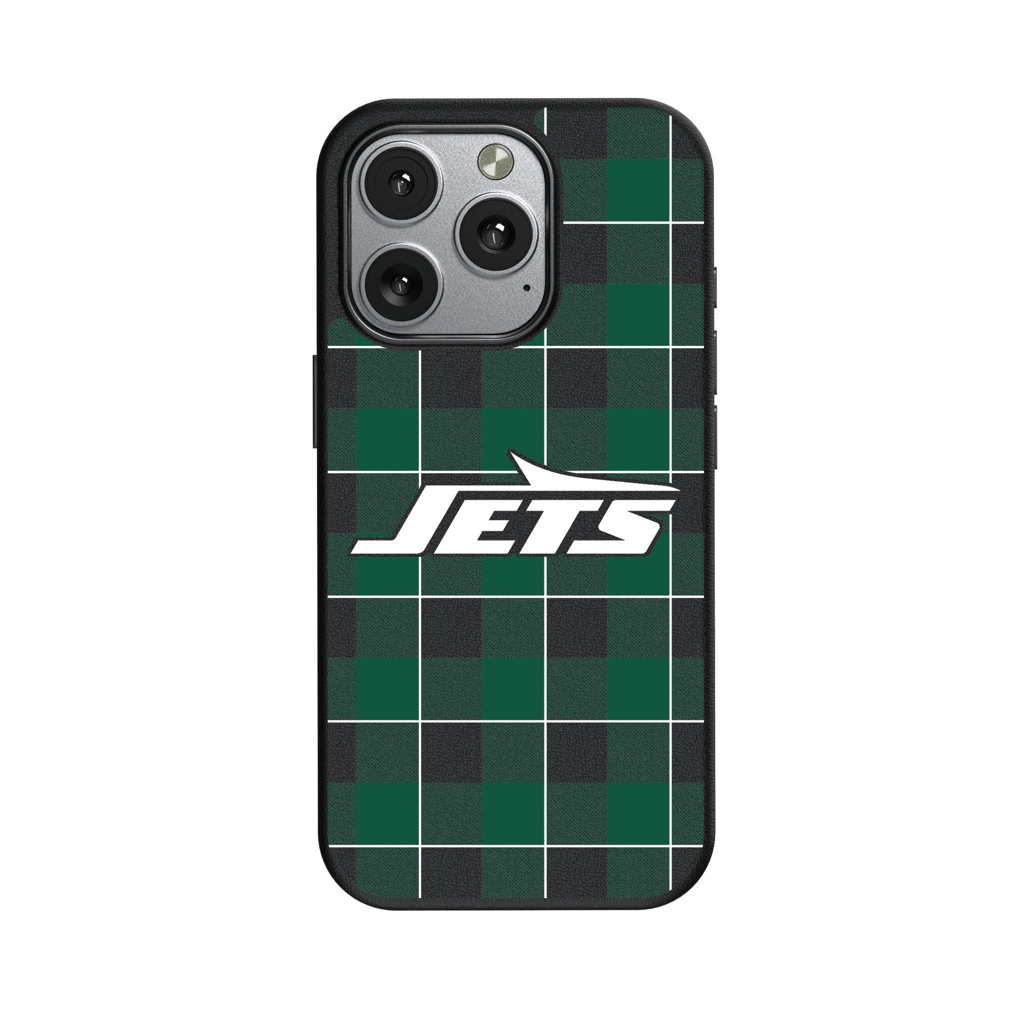 New York Jets Plaid MagSafe Compatible Phone Case for Apple iPhone 1