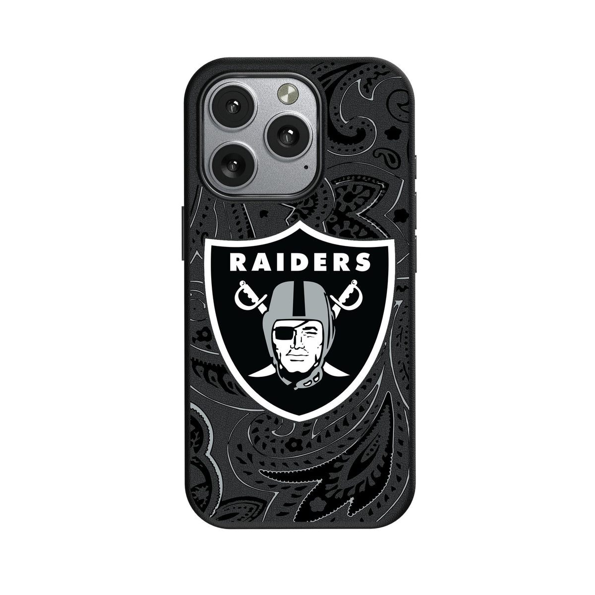 Las Vegas Raiders Paisley MagSafe Compatible Phone Case for Apple iPhone