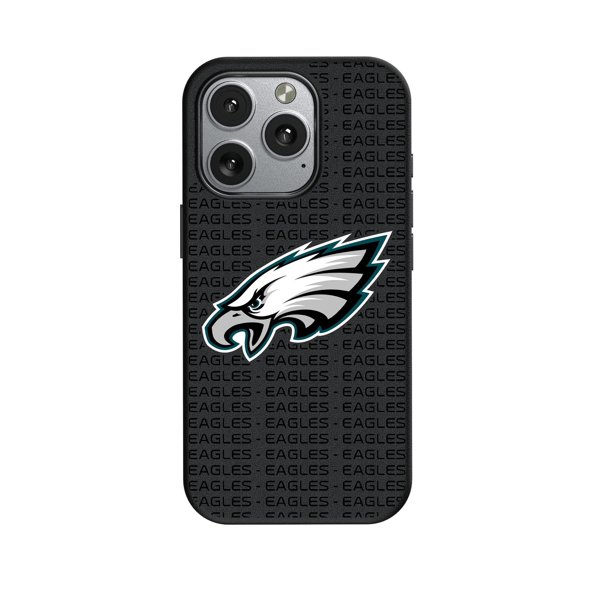 Philadelphia Eagles Text Backdrop MagSafe Compatible Phone Case for Apple iPhone 1