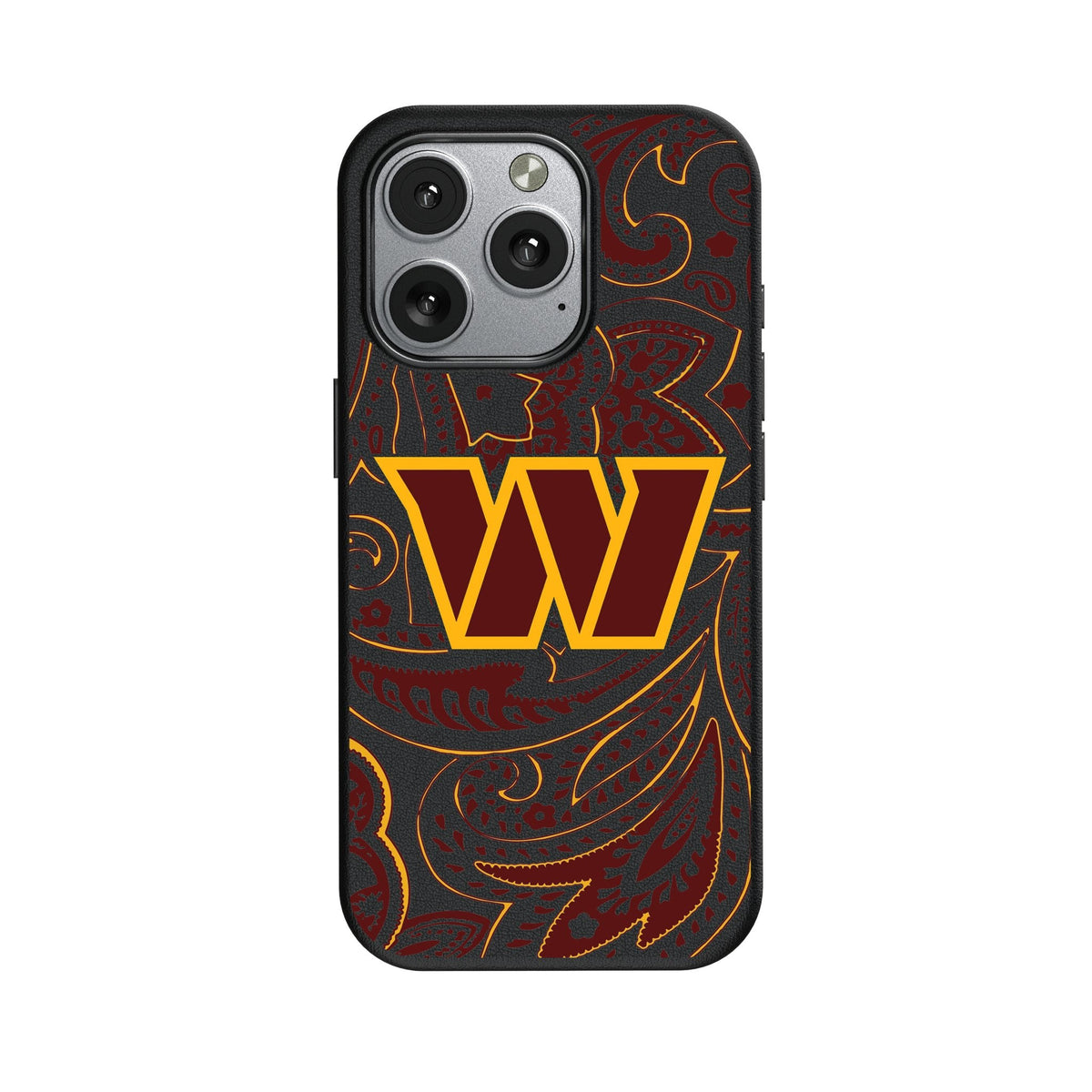 Washington Commanders Paisley MagSafe Compatible Phone Case for Apple iPhone 1