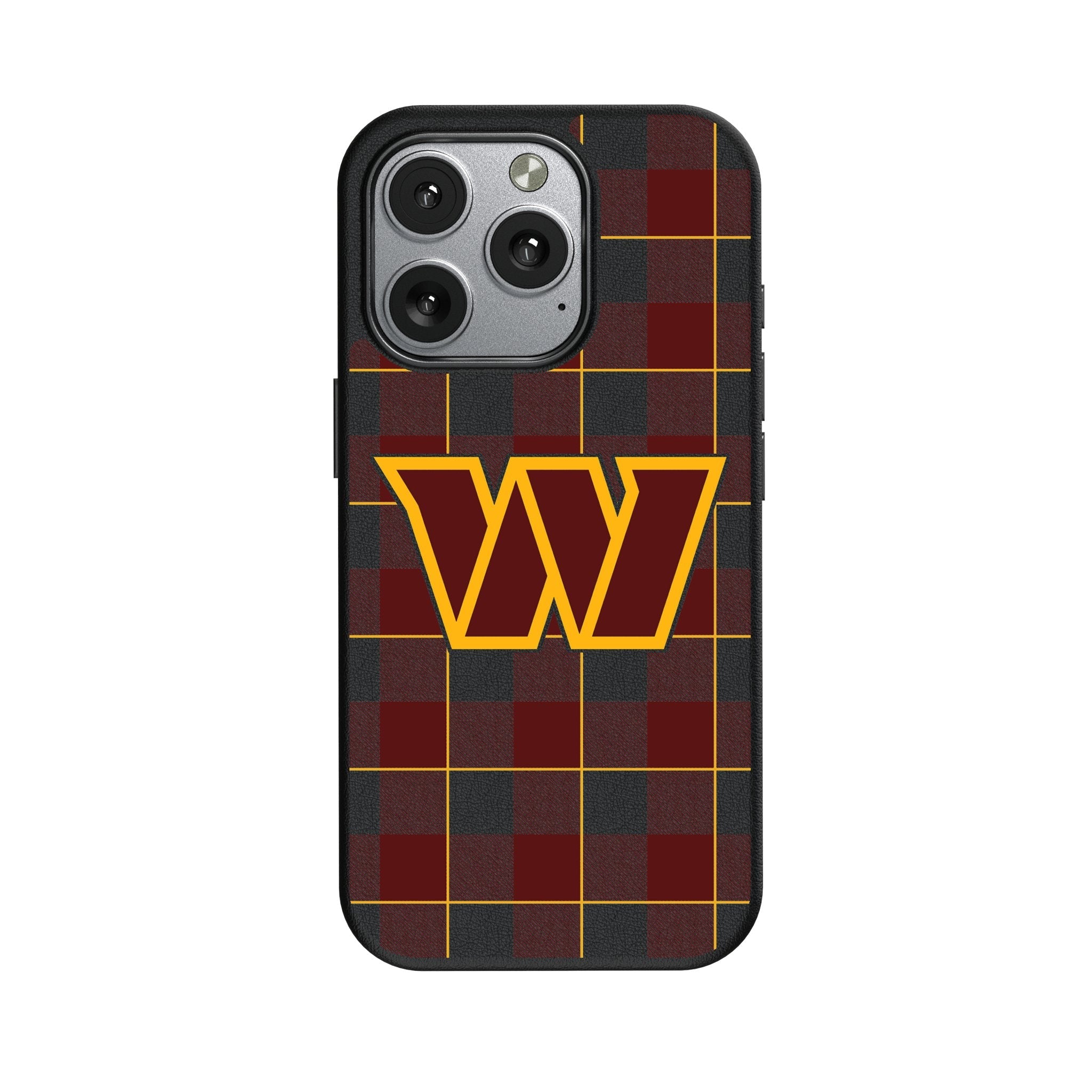Washington Commanders Plaid MagSafe Compatible Phone Case for Apple iPhone 1