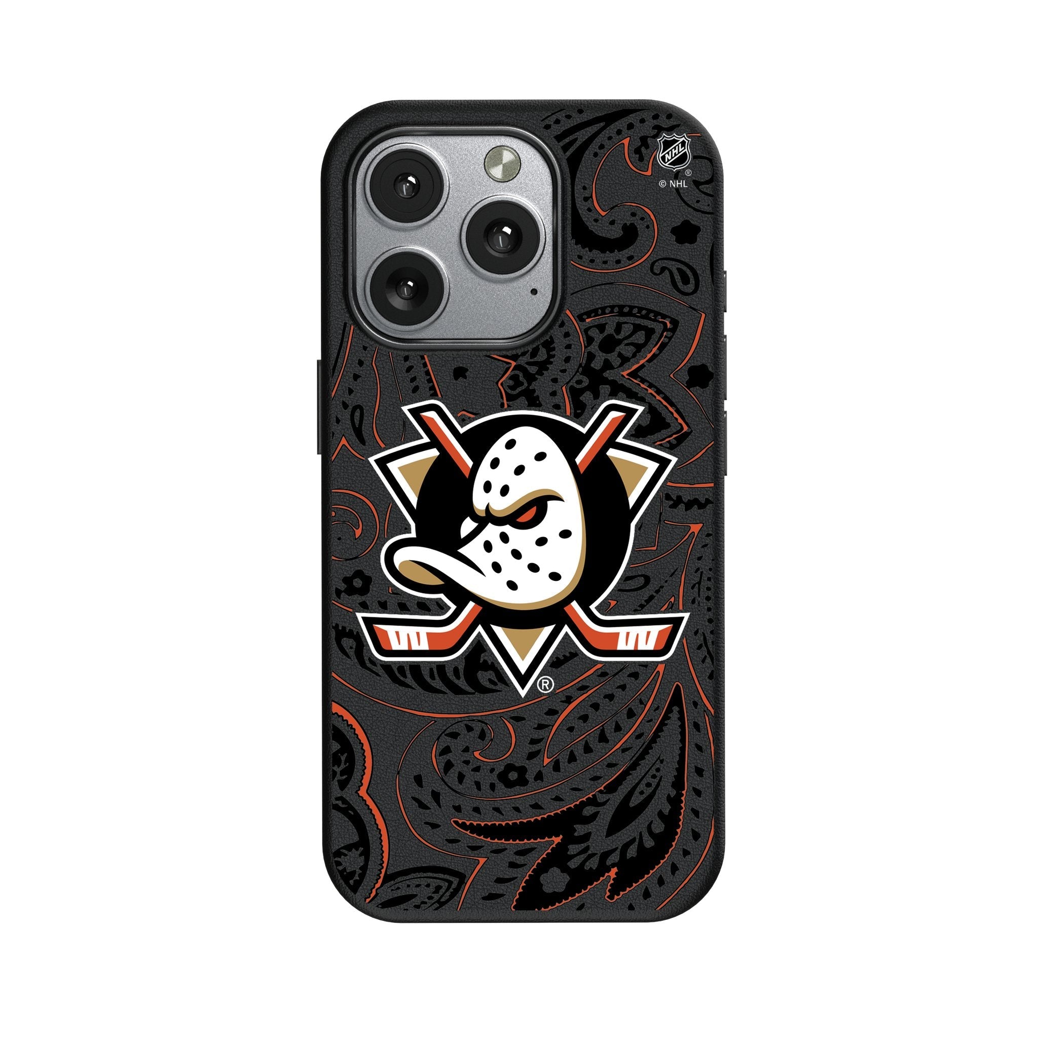 Anaheim Ducks Paisley MagSafe Compatible Phone Case for Apple iPhone