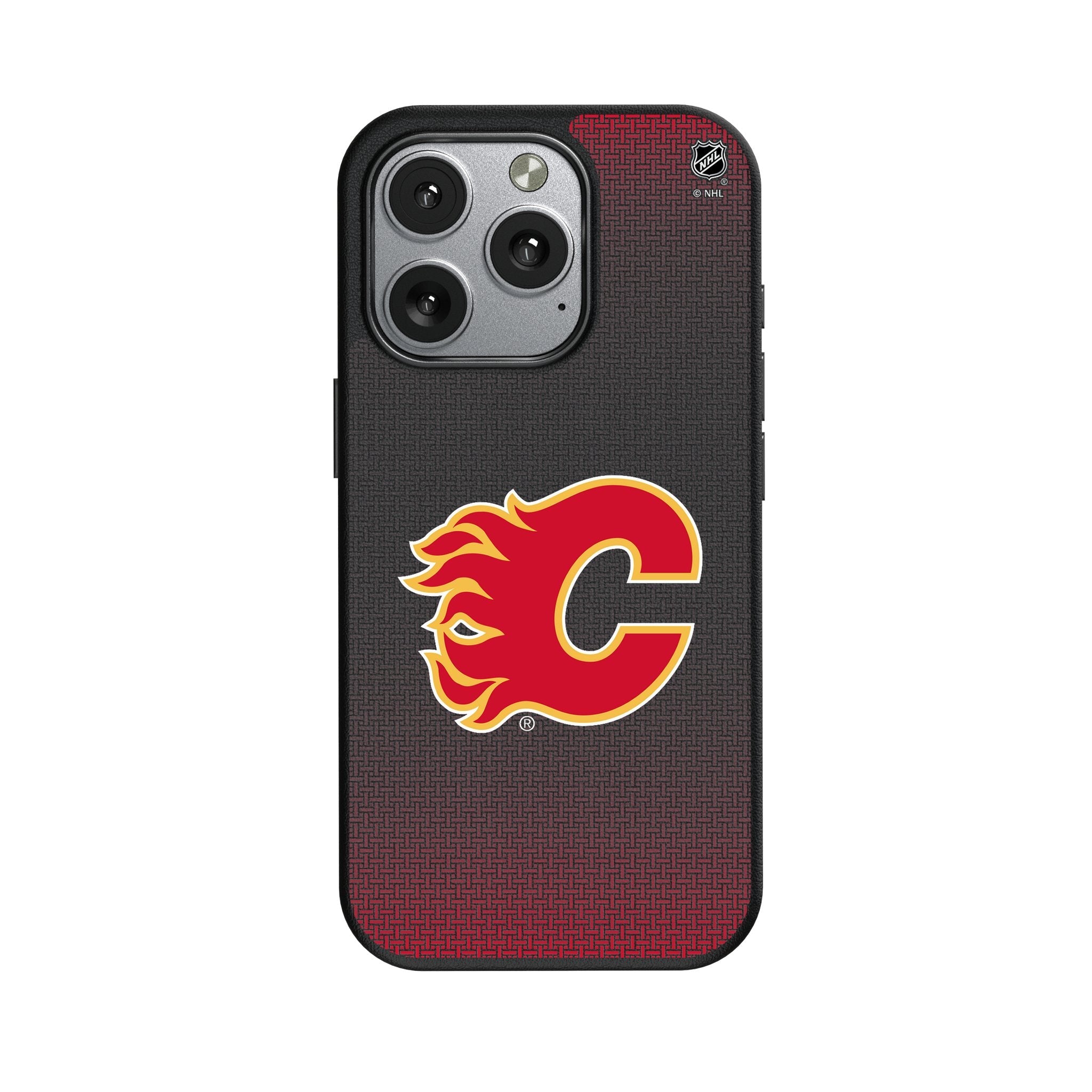 Calgary Flames Linen MagSafe Compatible Phone Case for Apple iPhone