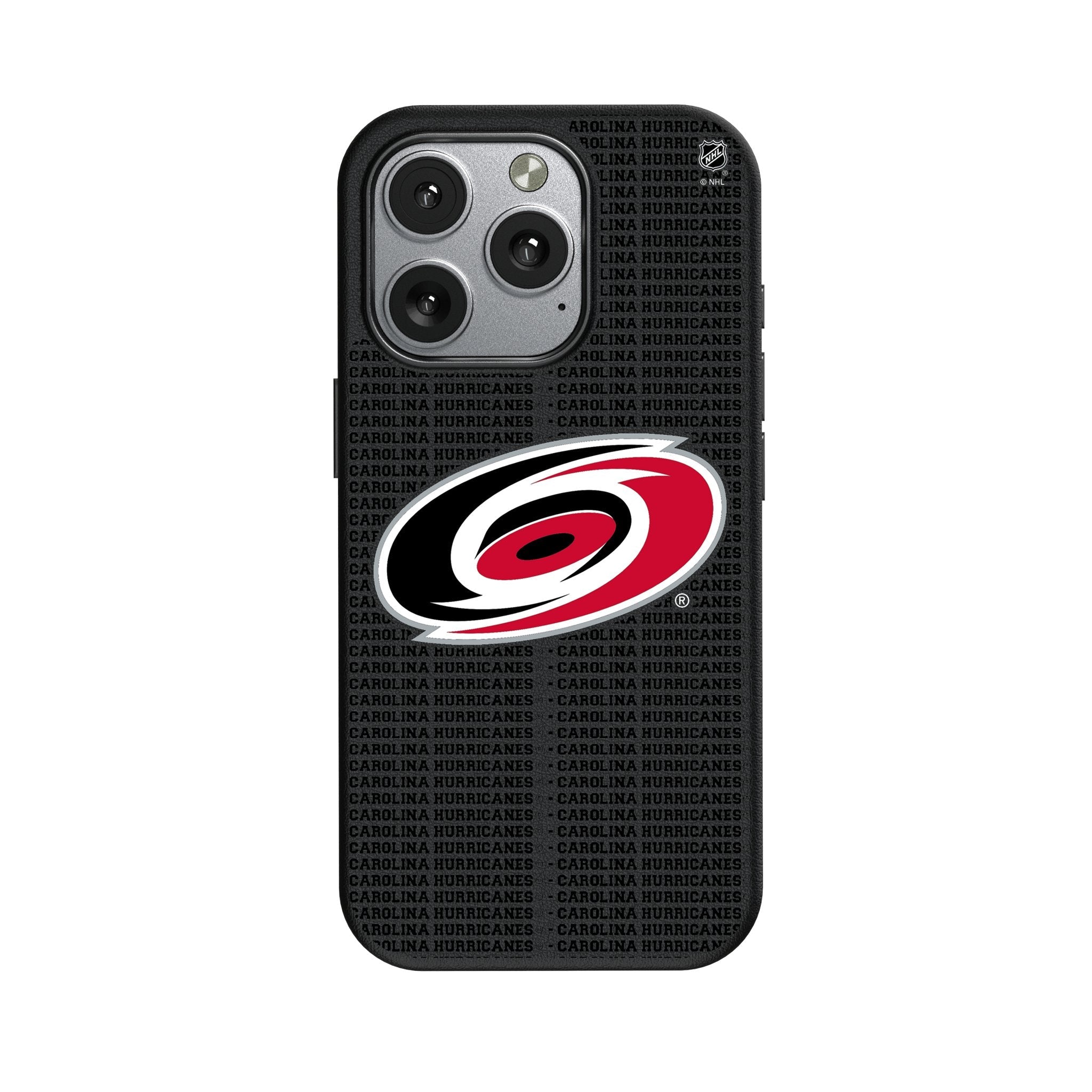 Carolina Hurricanes Text Backdrop MagSafe Compatible Phone Case for Apple iPhone