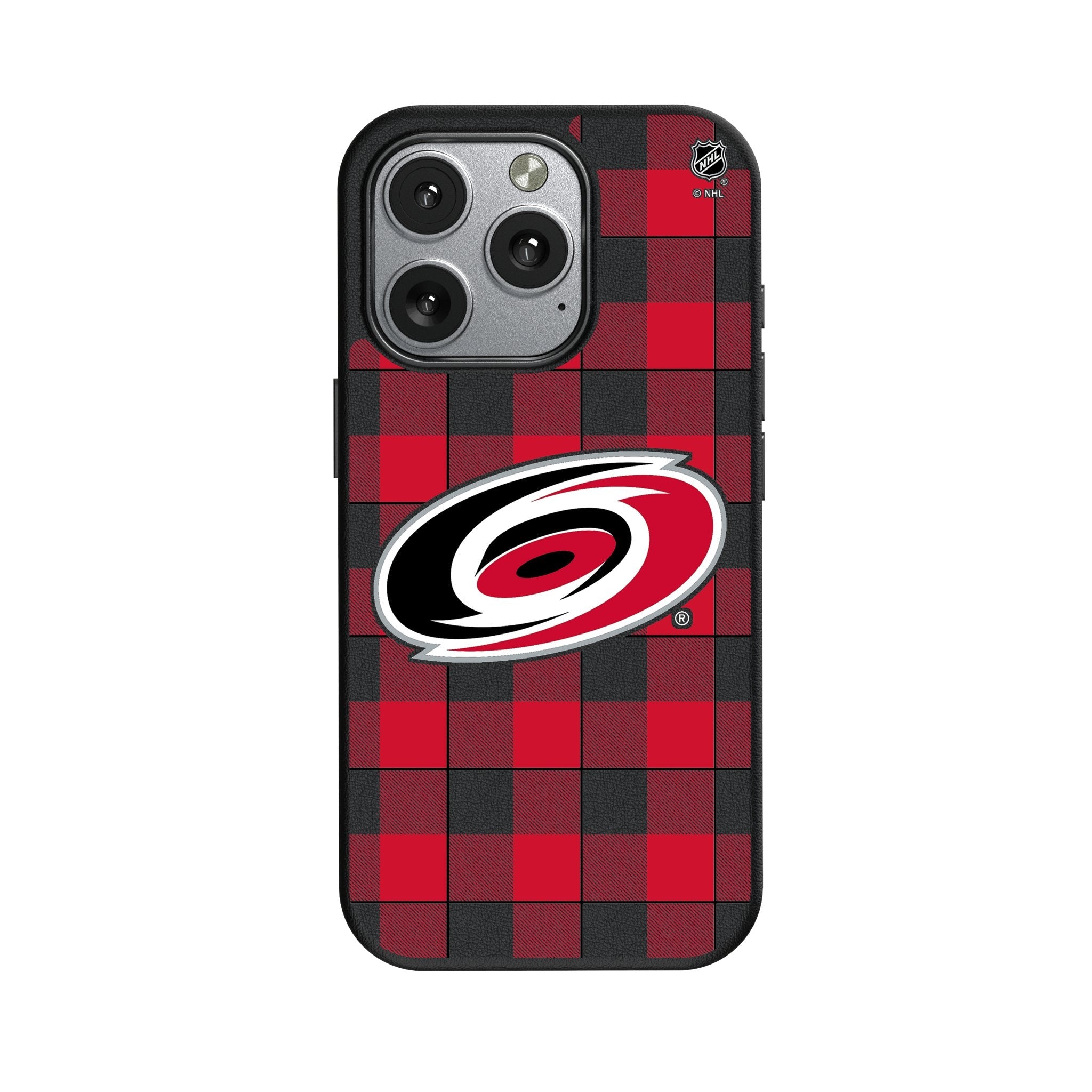 Carolina Hurricanes Plaid MagSafe Compatible Phone Case for Apple iPhone