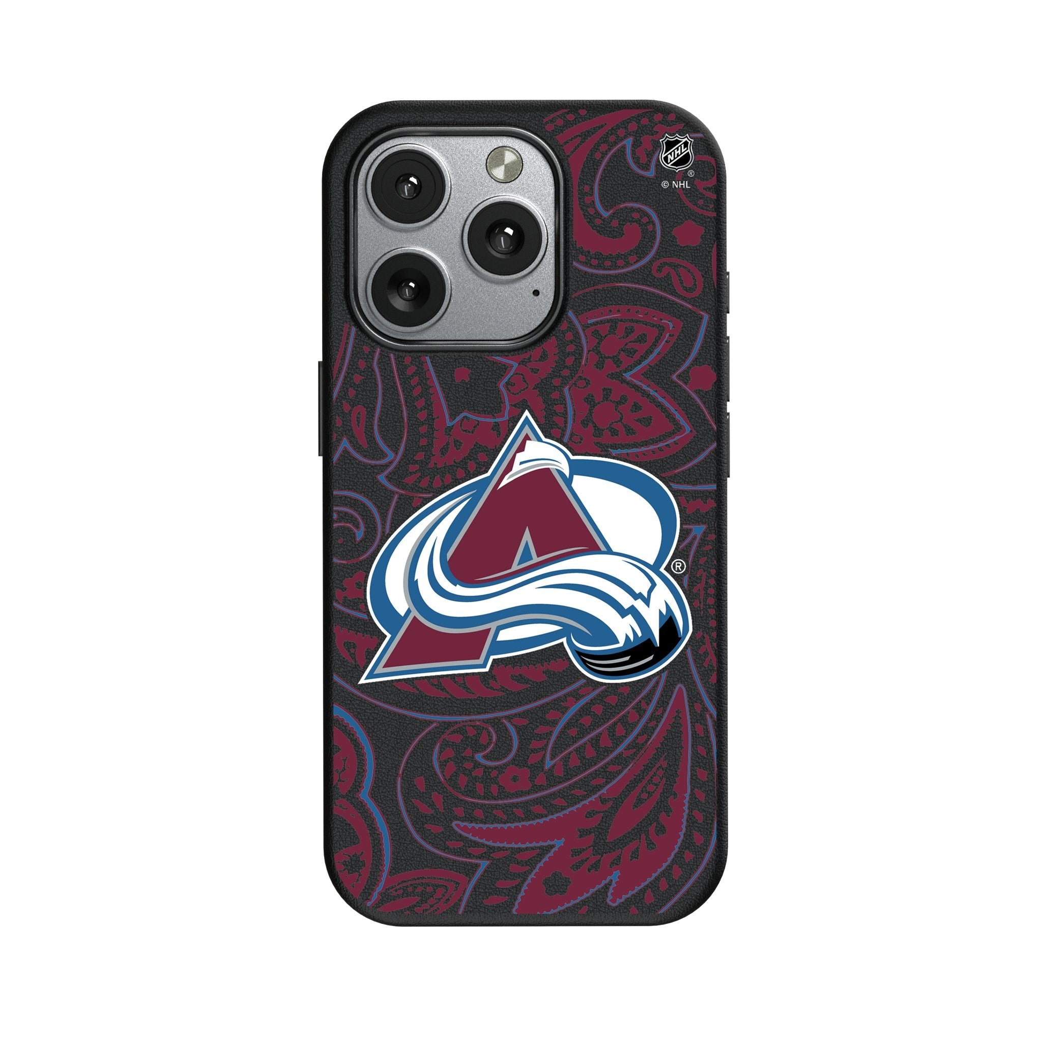 Colorado Avalanche Paisley MagSafe Compatible Phone Case for Apple iPhone