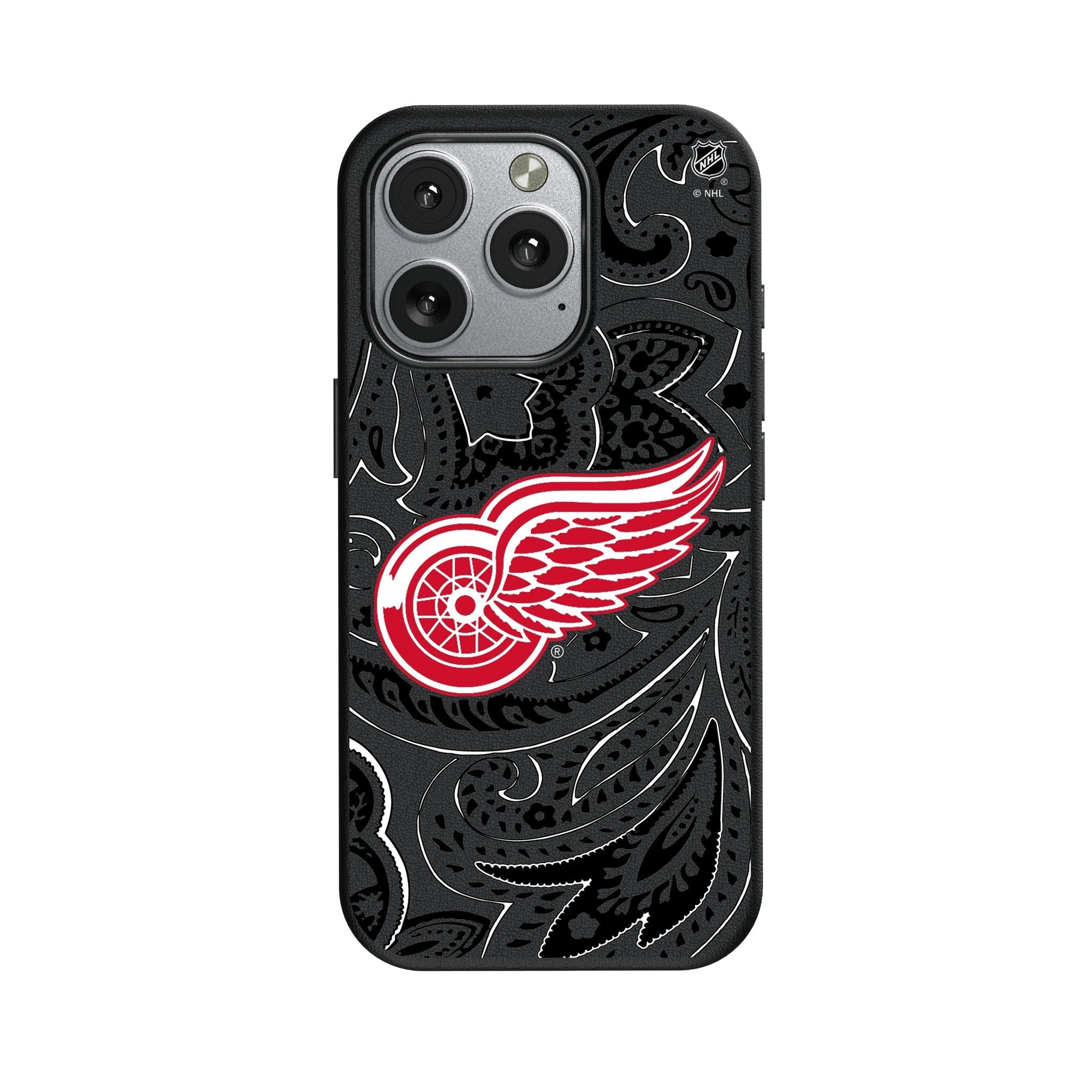 Detroit Red Wings Paisley MagSafe Compatible Phone Case for Apple iPhone