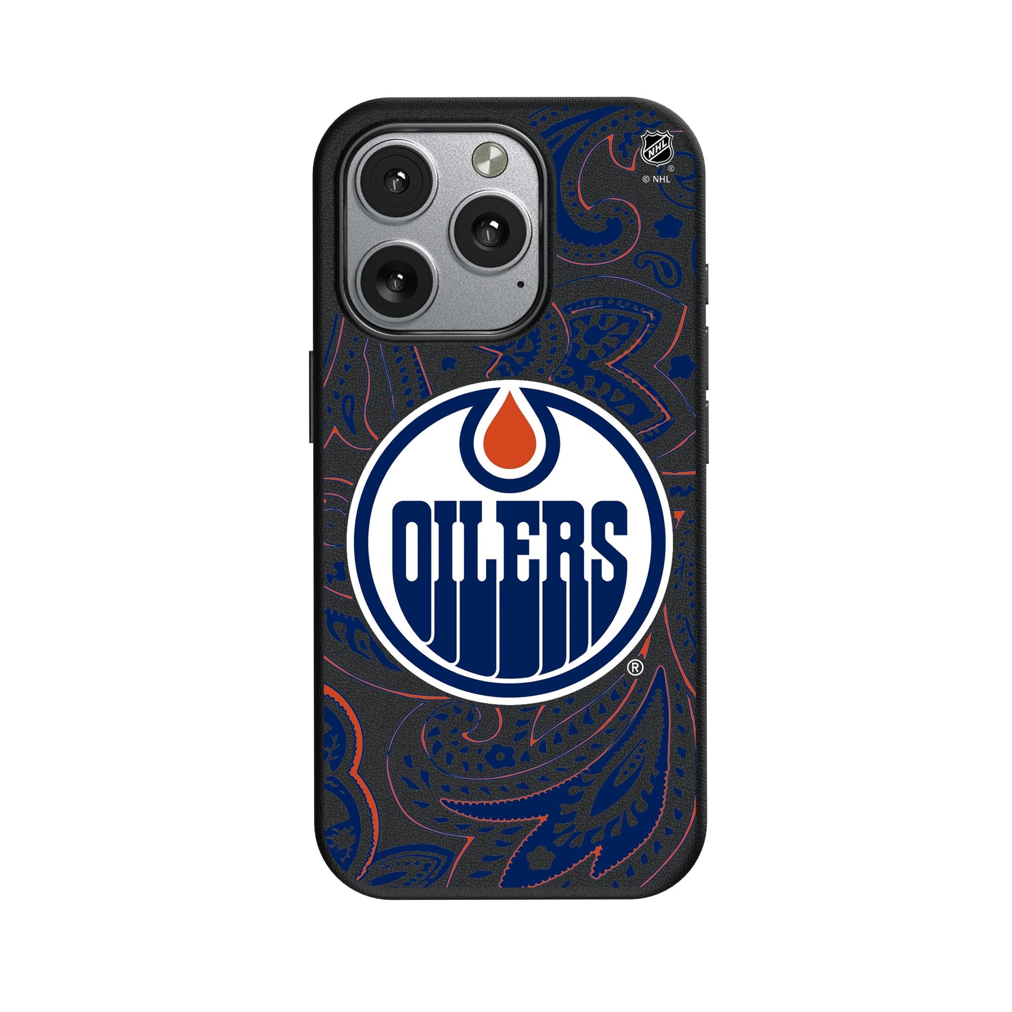 Edmonton Oilers Paisley MagSafe Compatible Phone Case for Apple iPhone