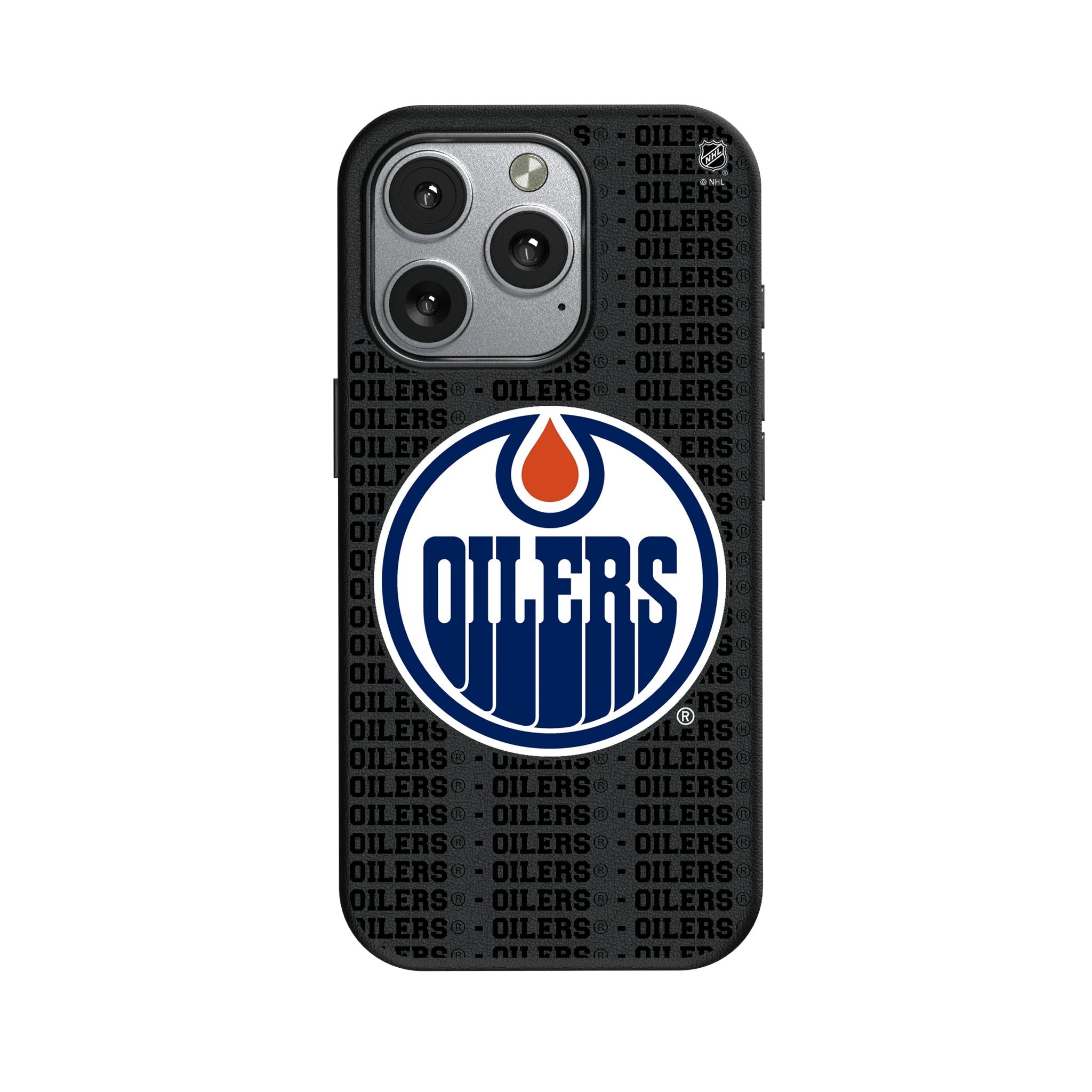 Edmonton Oilers Text Backdrop MagSafe Compatible Phone Case for Apple iPhone