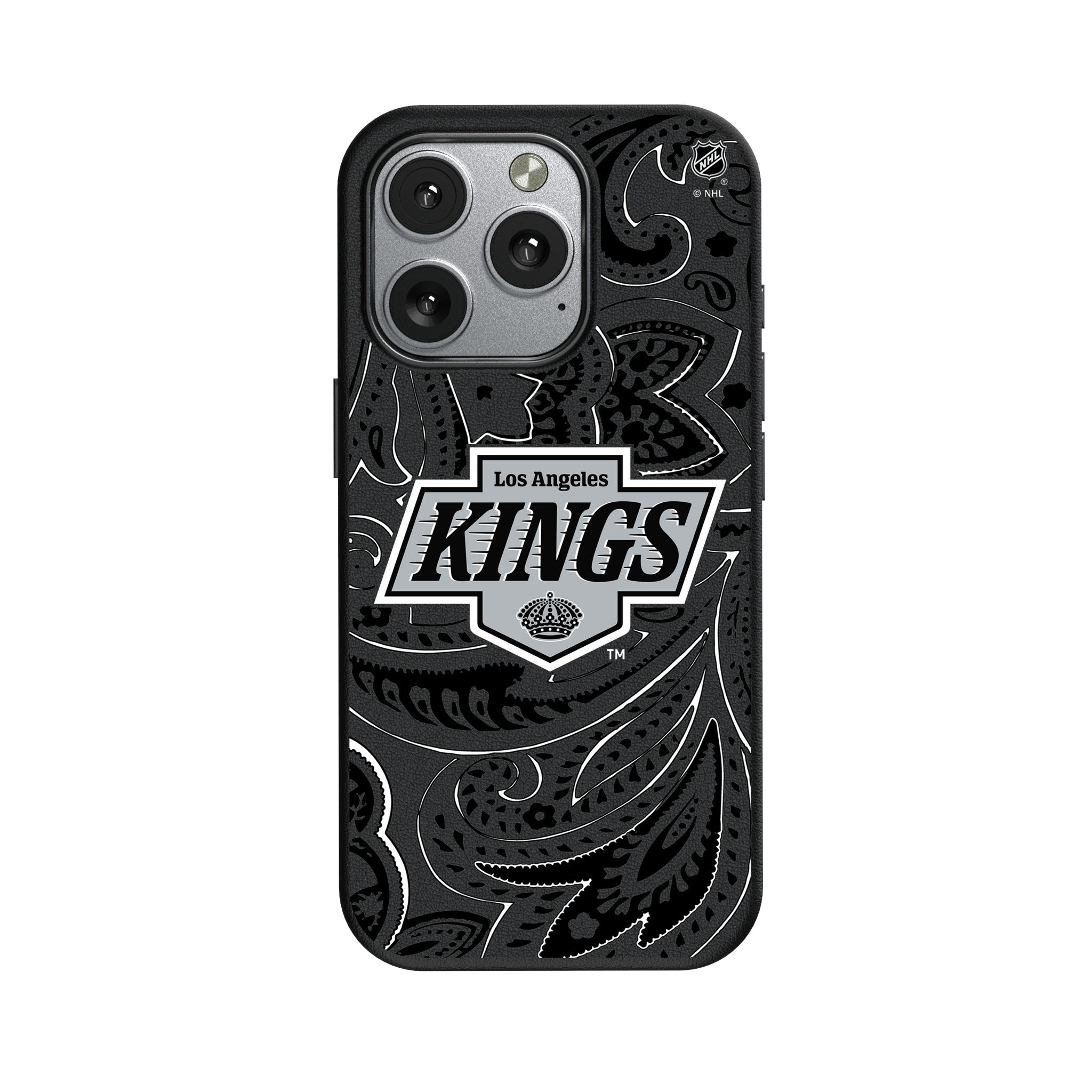 LA Kings Paisley MagSafe Compatible Phone Case for Apple iPhone