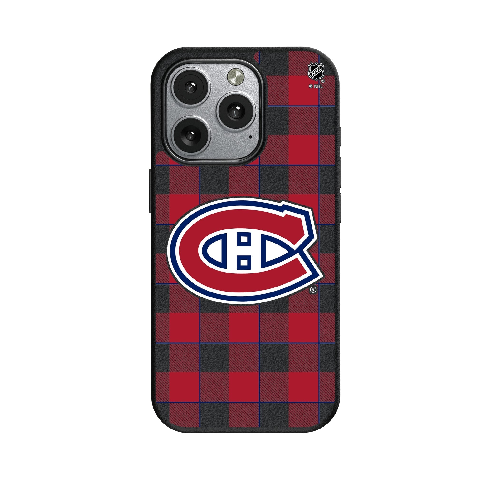 Montreal Canadiens Plaid MagSafe Compatible Phone Case for Apple iPhone