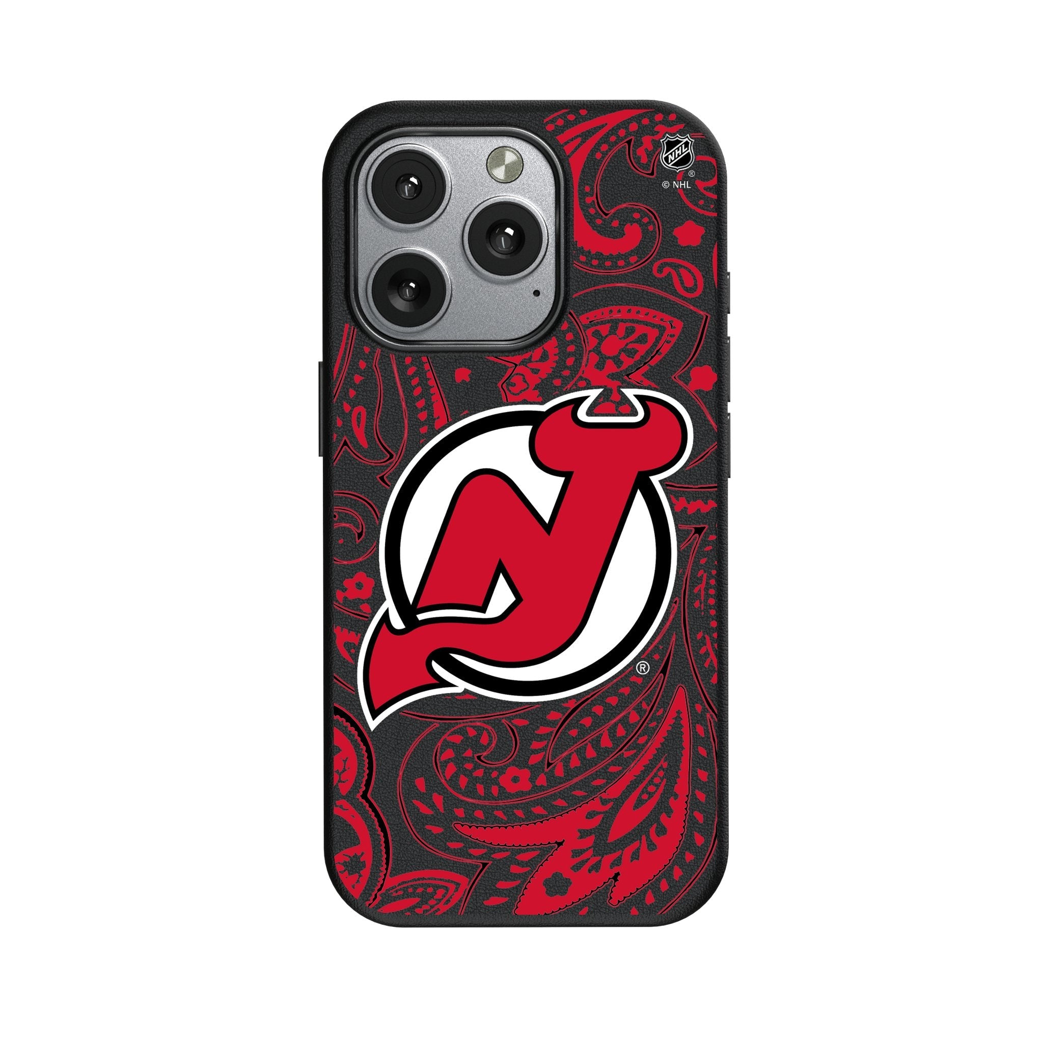 New Jersey Devils Paisley MagSafe Compatible Phone Case for Apple iPhone