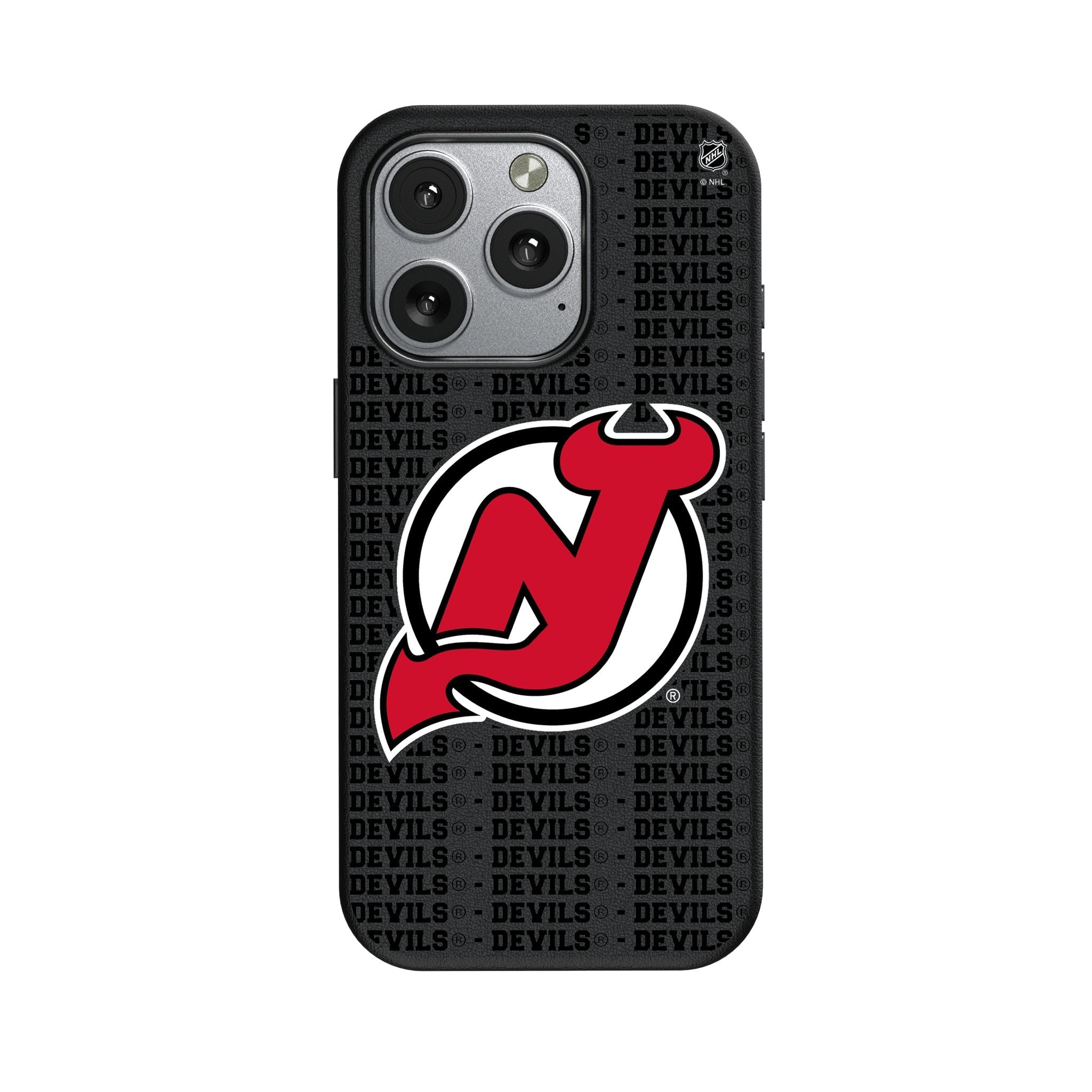 New Jersey Devils Text Backdrop MagSafe Compatible Phone Case for Apple iPhone