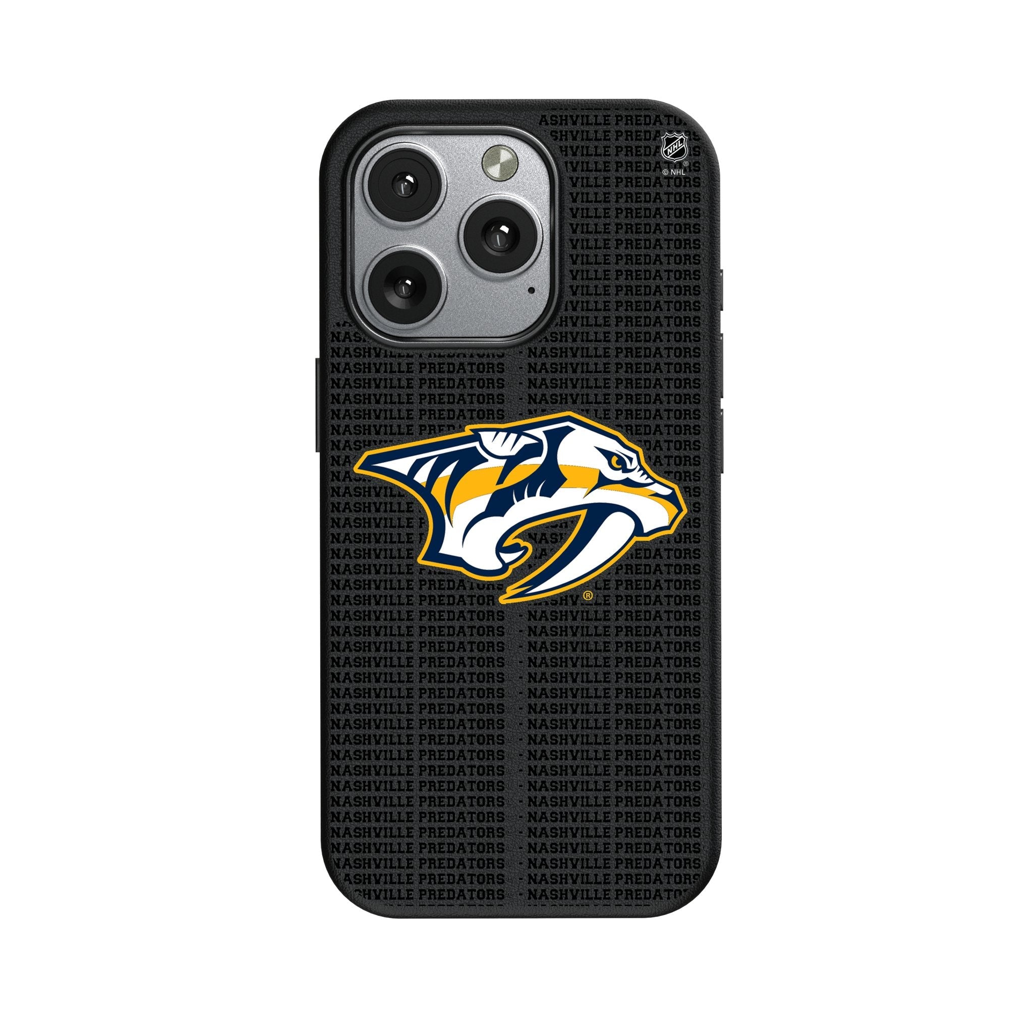 Nashville Predators Text Backdrop MagSafe Compatible Phone Case for Apple iPhone