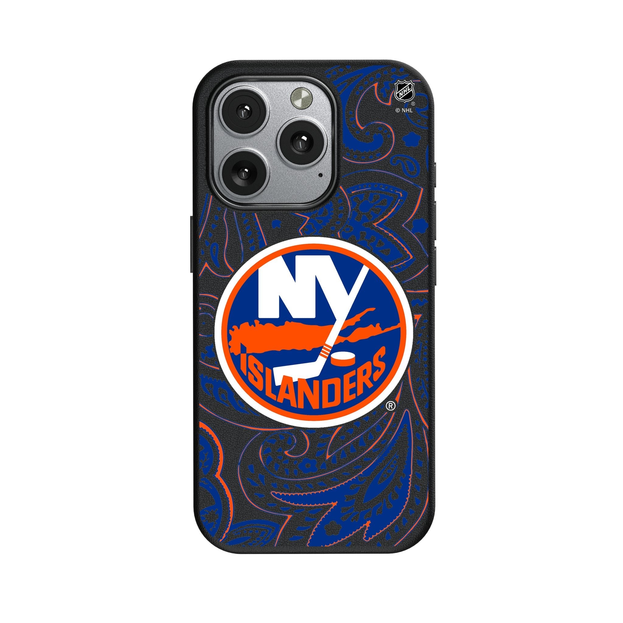 New York Islanders Paisley MagSafe Compatible Phone Case for Apple iPhone