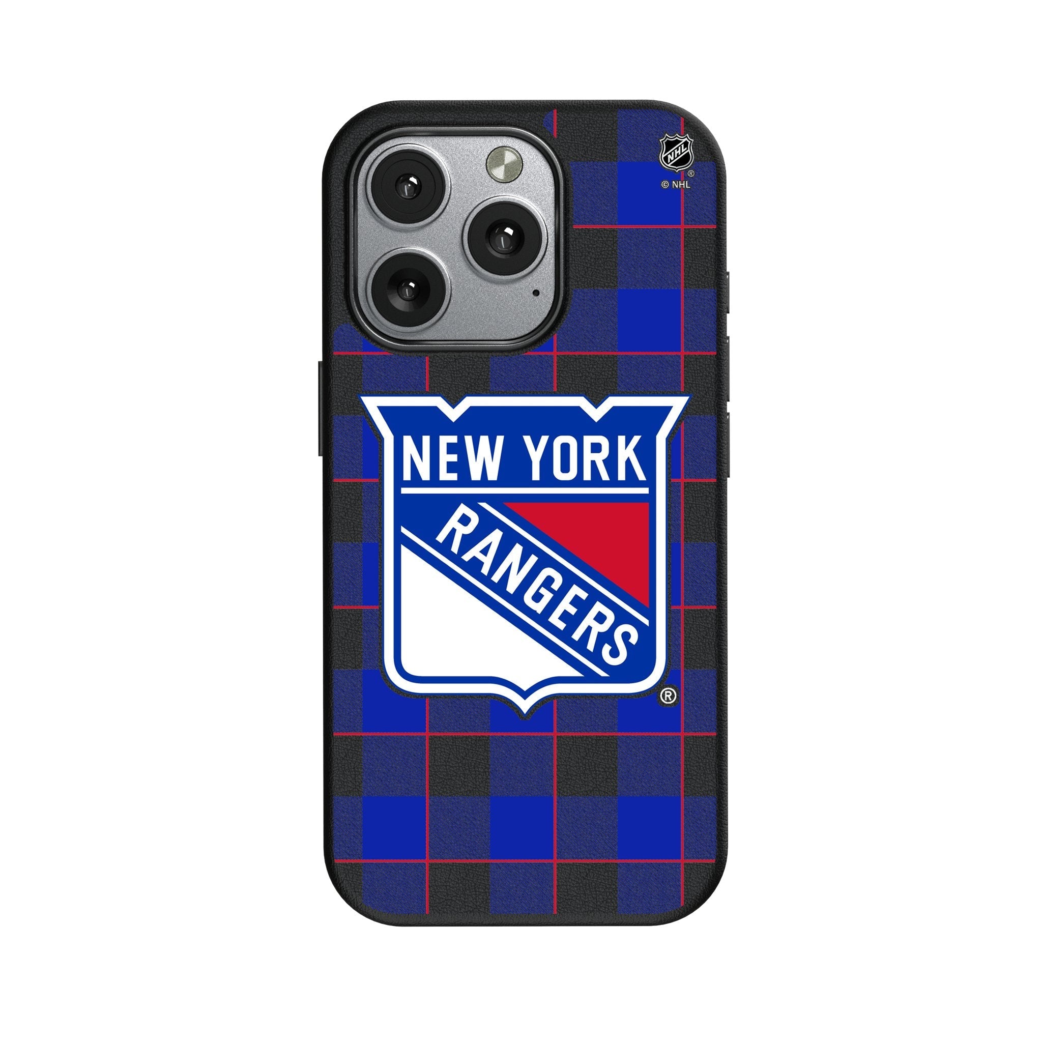 New York Rangers Plaid MagSafe Compatible Phone Case for Apple iPhone